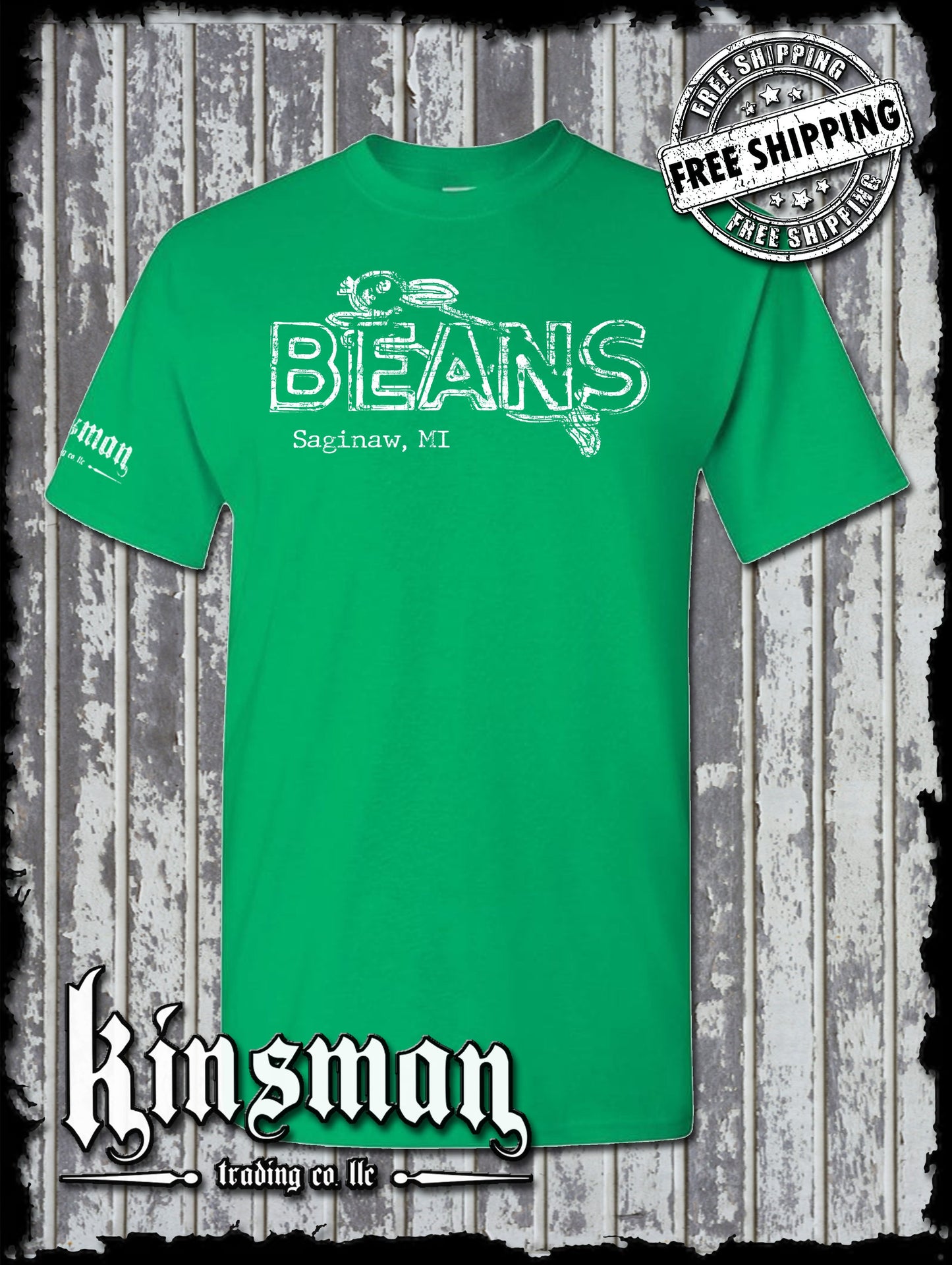 Saginaw Beans Bunny Rabbit T-Shirt Souvenir Gift Mid-Michigan