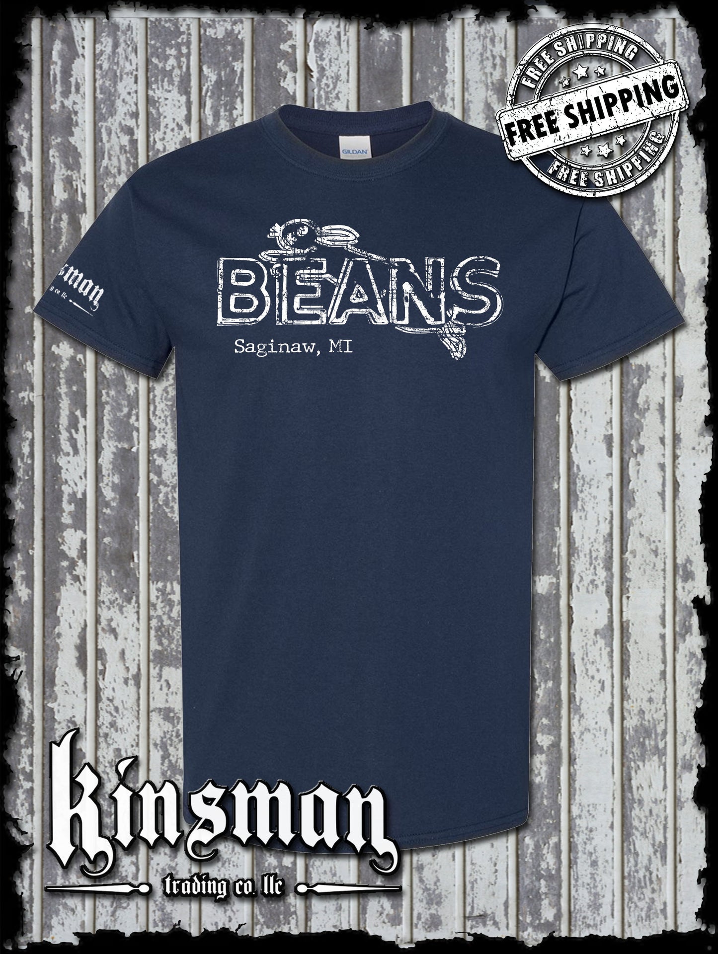Saginaw Beans Bunny Rabbit T-Shirt Souvenir Gift Mid-Michigan