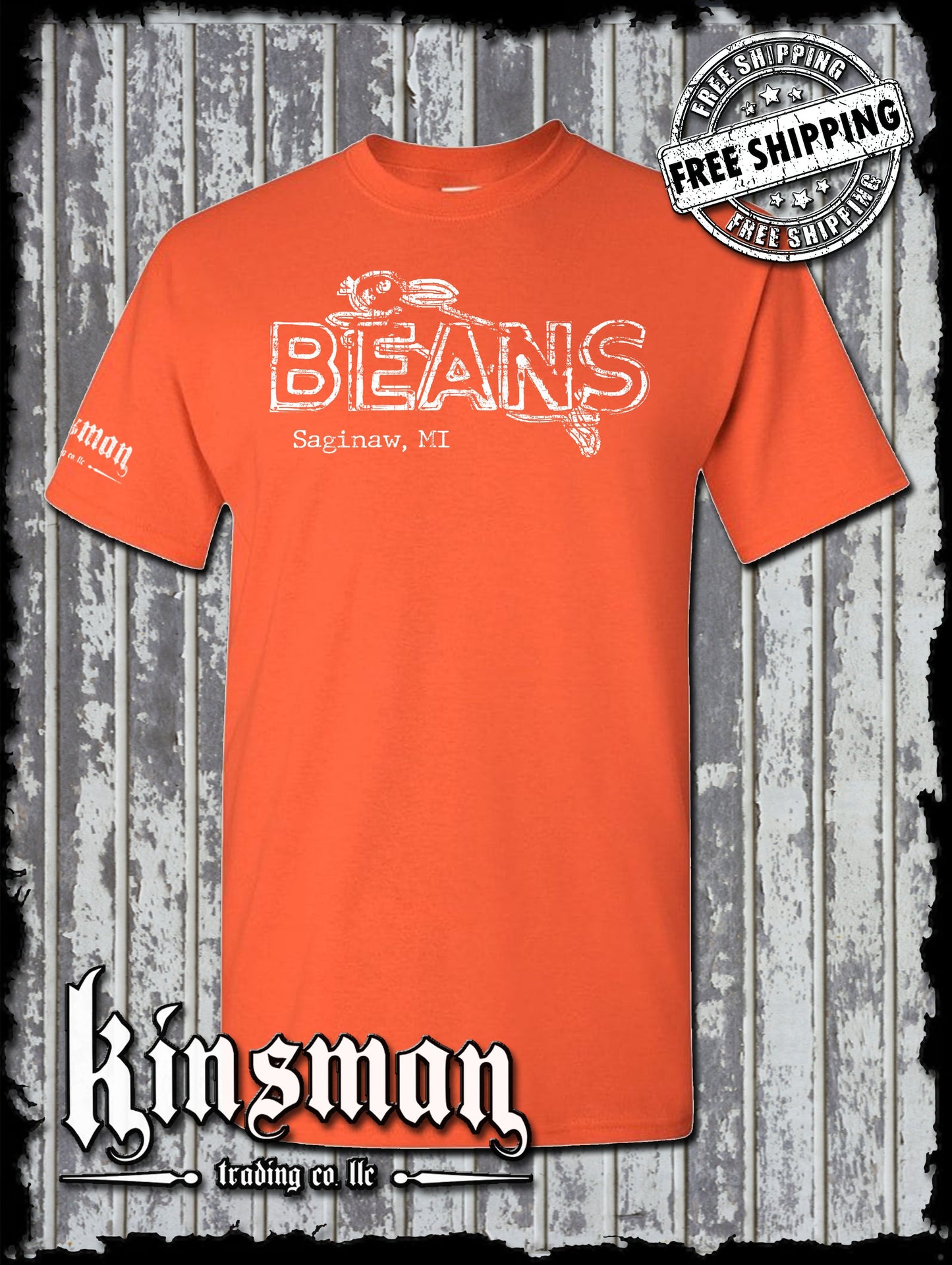Saginaw Beans Bunny Rabbit T-Shirt Souvenir Gift Mid-Michigan