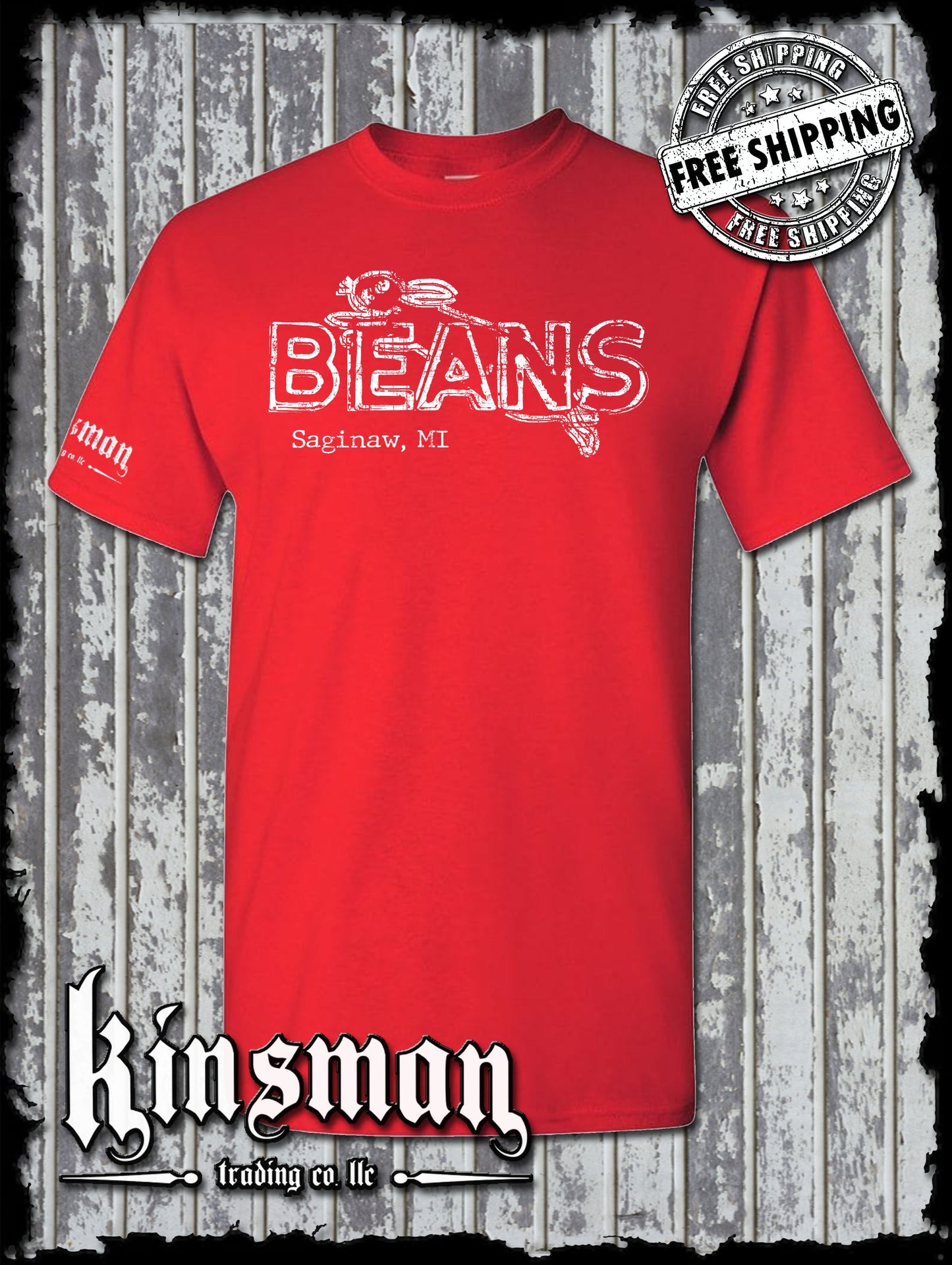 Saginaw Beans Bunny Rabbit T-Shirt Souvenir Gift Mid-Michigan