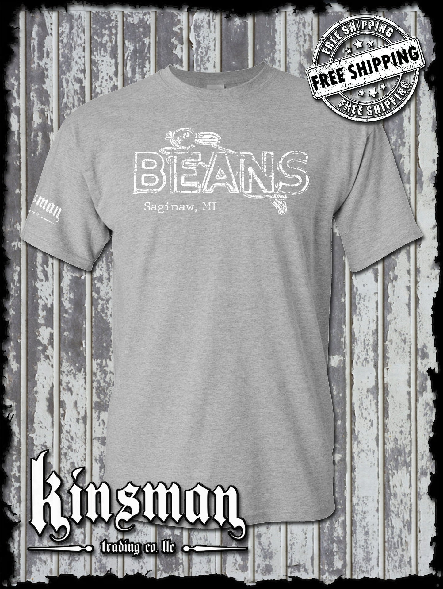 Saginaw Beans Bunny Rabbit T-Shirt Souvenir Gift Mid-Michigan