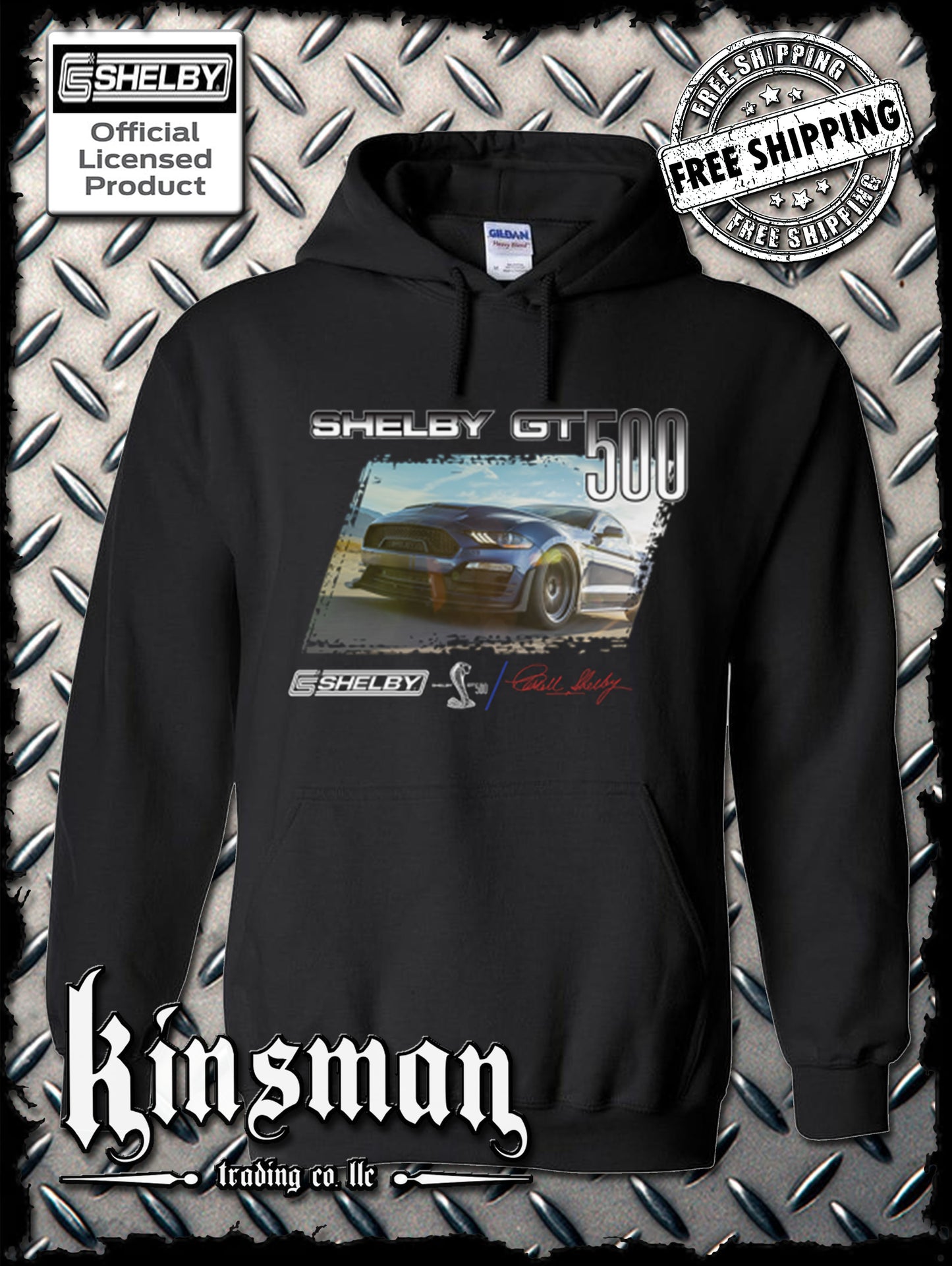 Carroll Shelby GT 500 Hoodie / Sweatshirt Ford Mustang