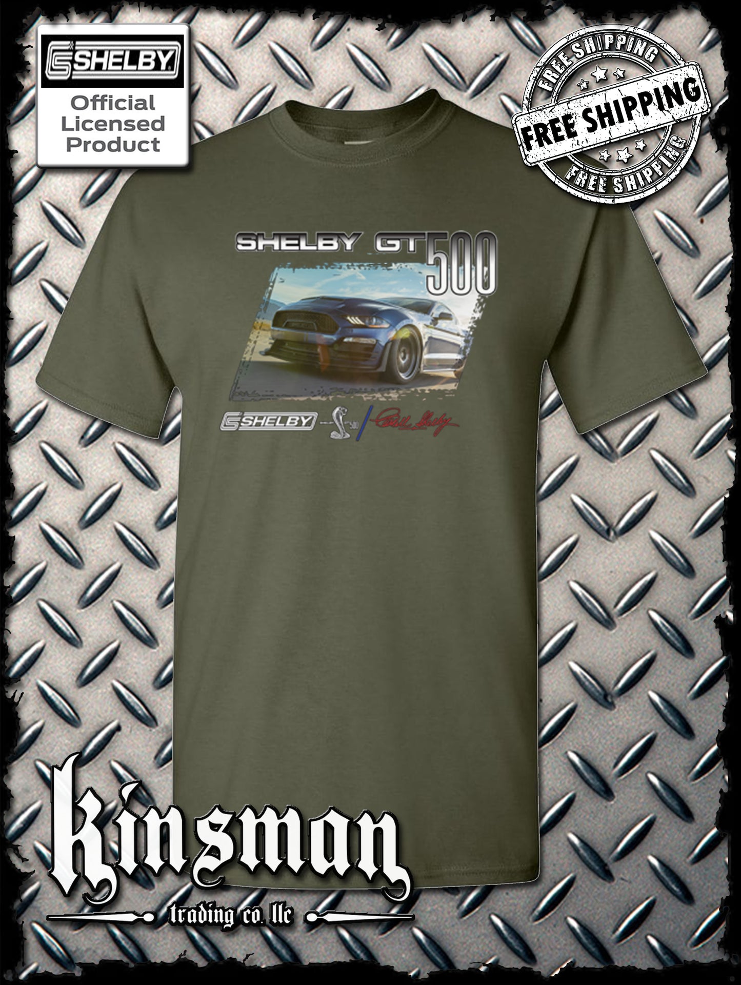 Carroll Shelby GT 500 T-Shirt Ford Mustang