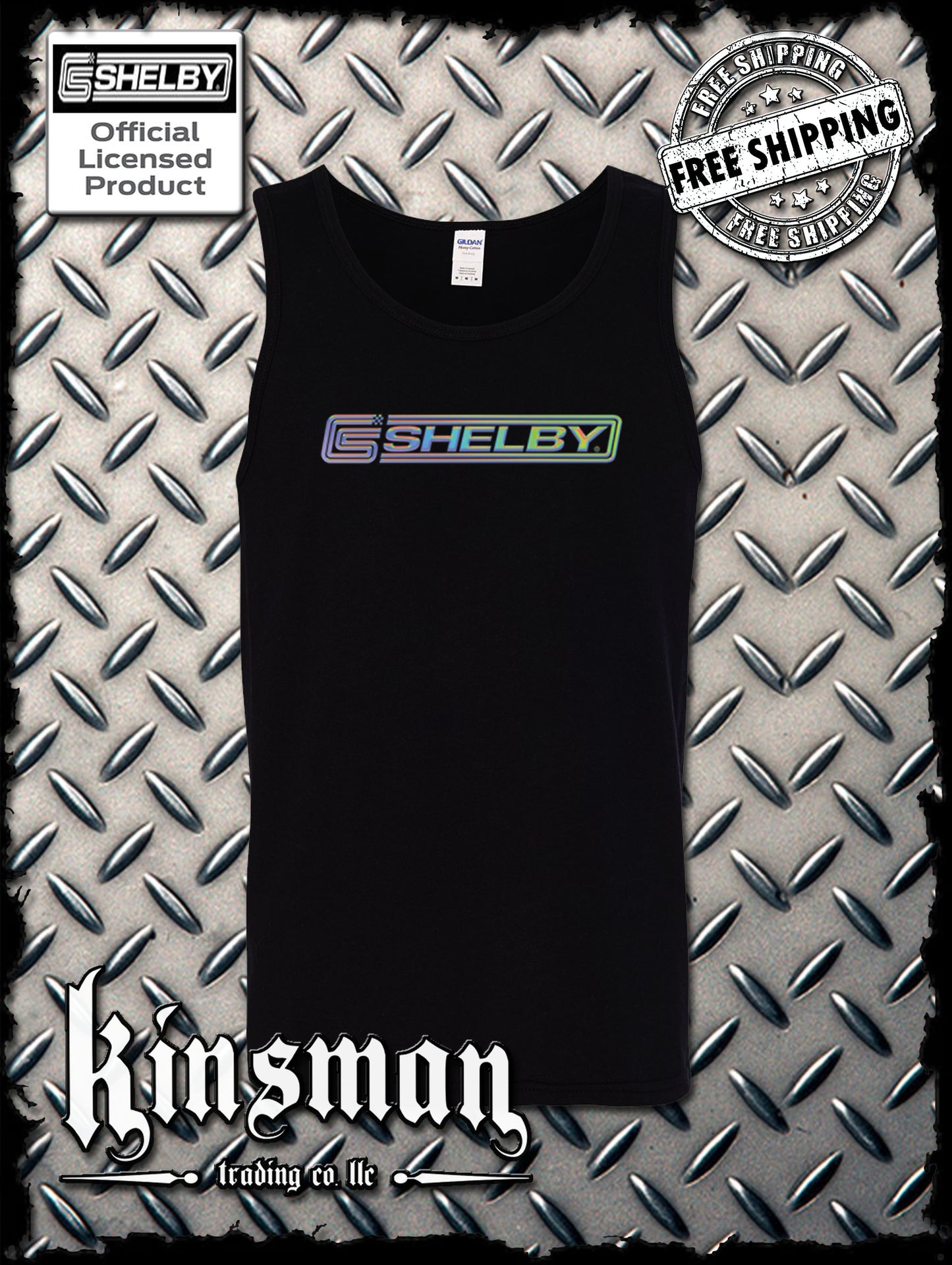 Carroll Shelby Color Logo Tank Top T-Shirt