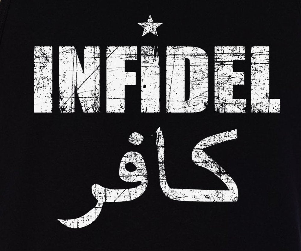 Infidel 2-Sided Tank Top T-Shirt - USA Patriotic Freedom Military Pro Gun Rights
