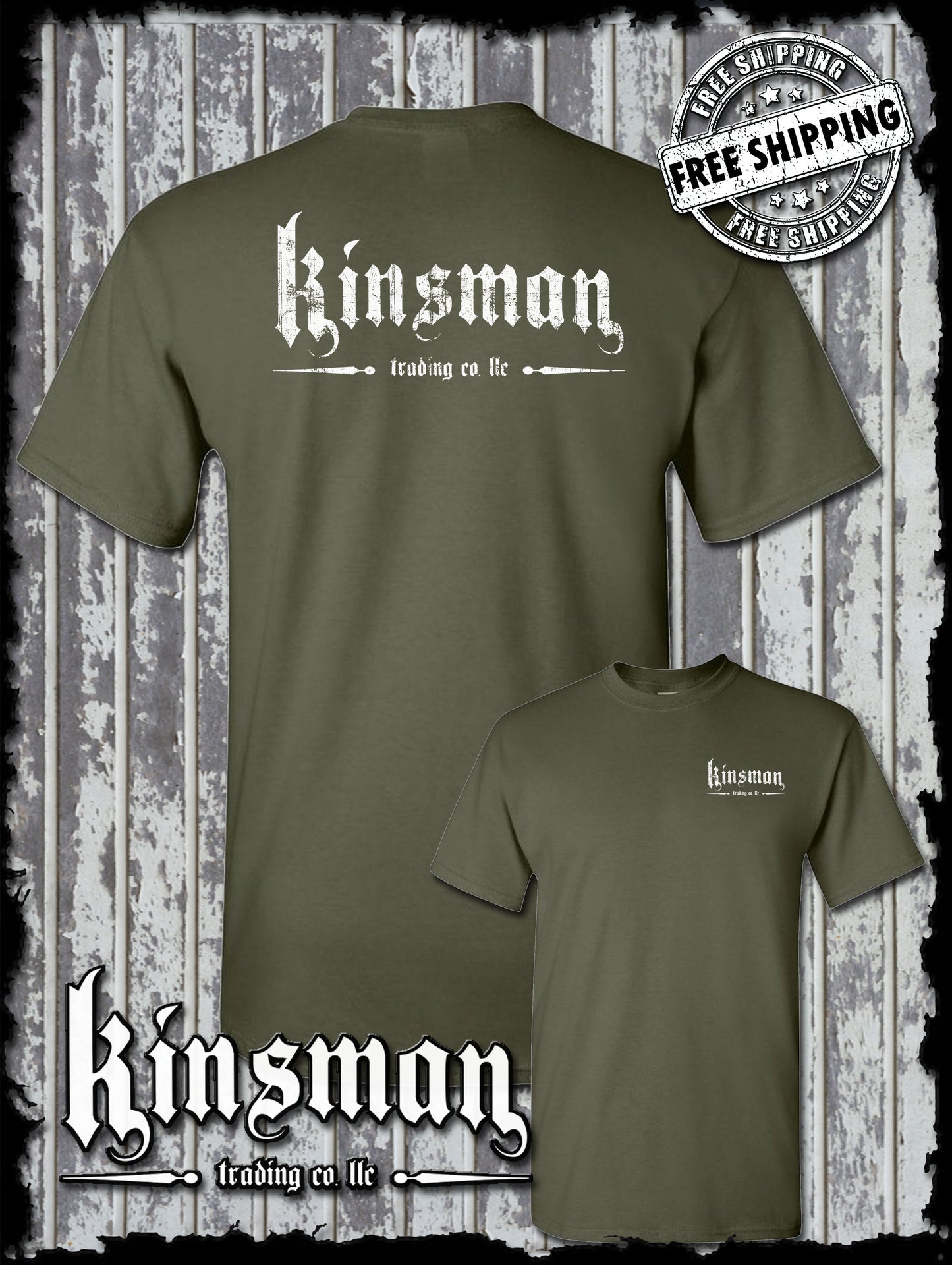 Kinsman Trading Co. LLC Logo 2-Sided T-Shirt
