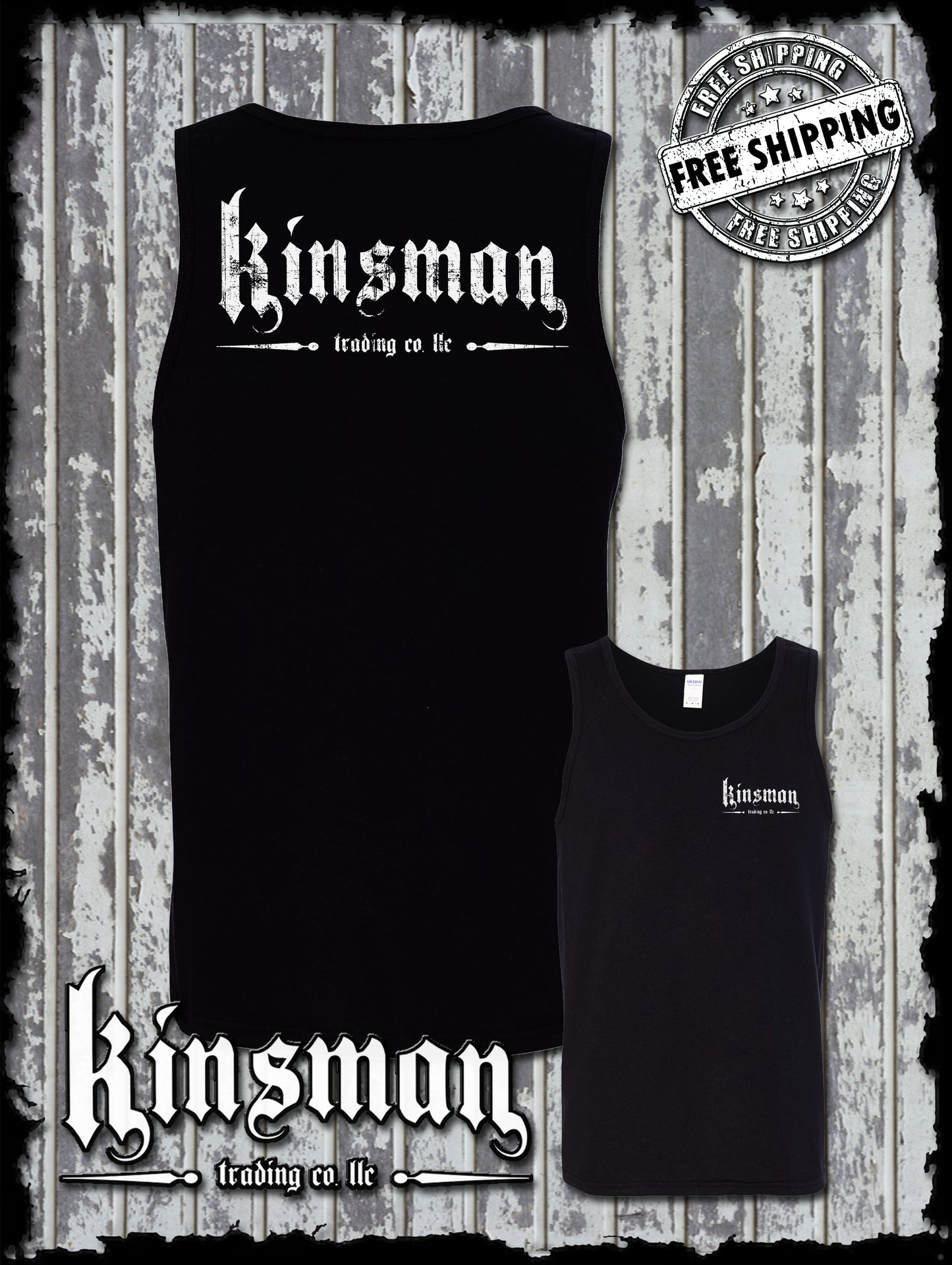 Kinsman Trading Co. LLC Logo 2-Sided Tank Top T-Shirt