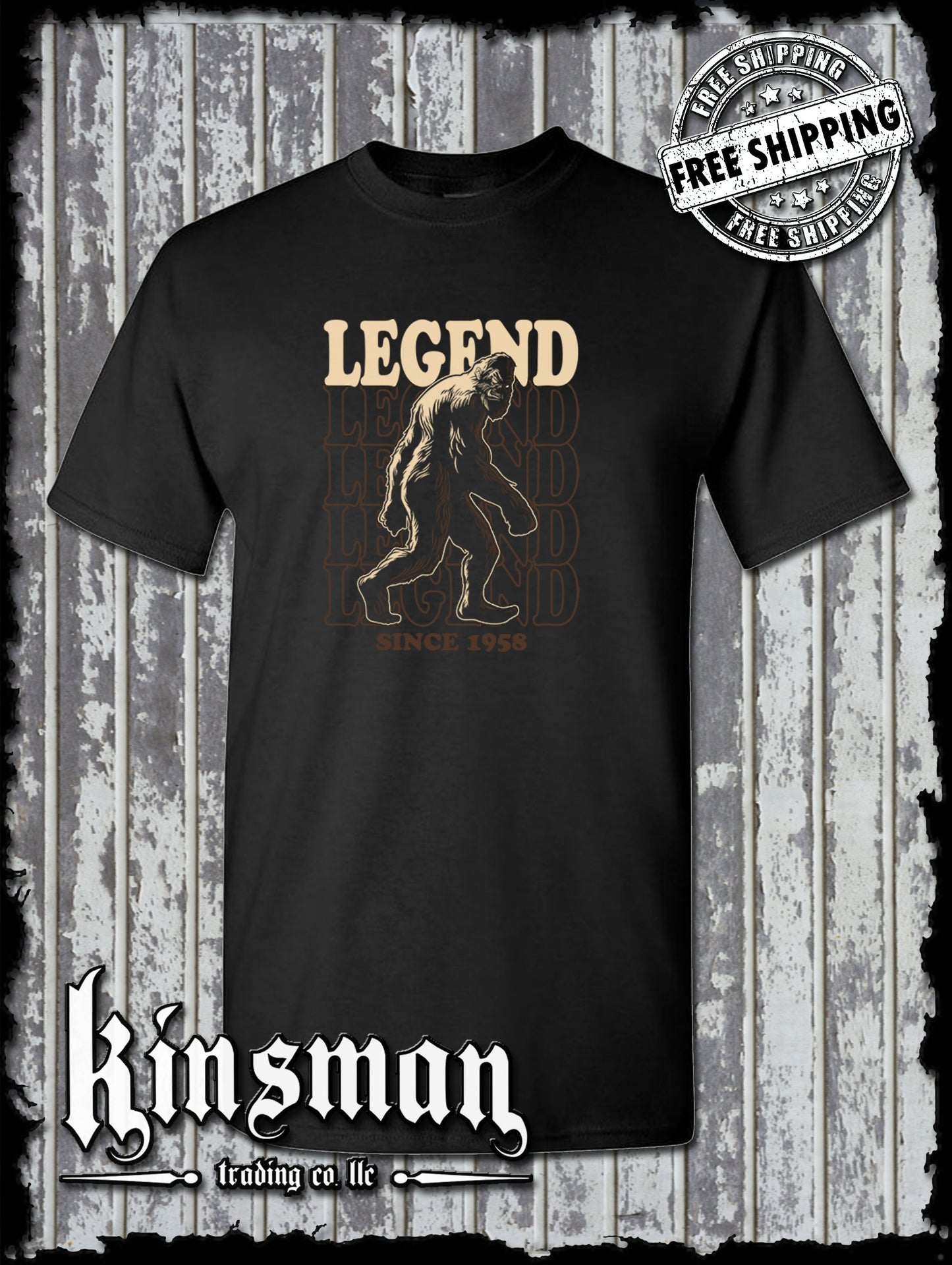 Bigfoot Legend Stacked T-Shirt