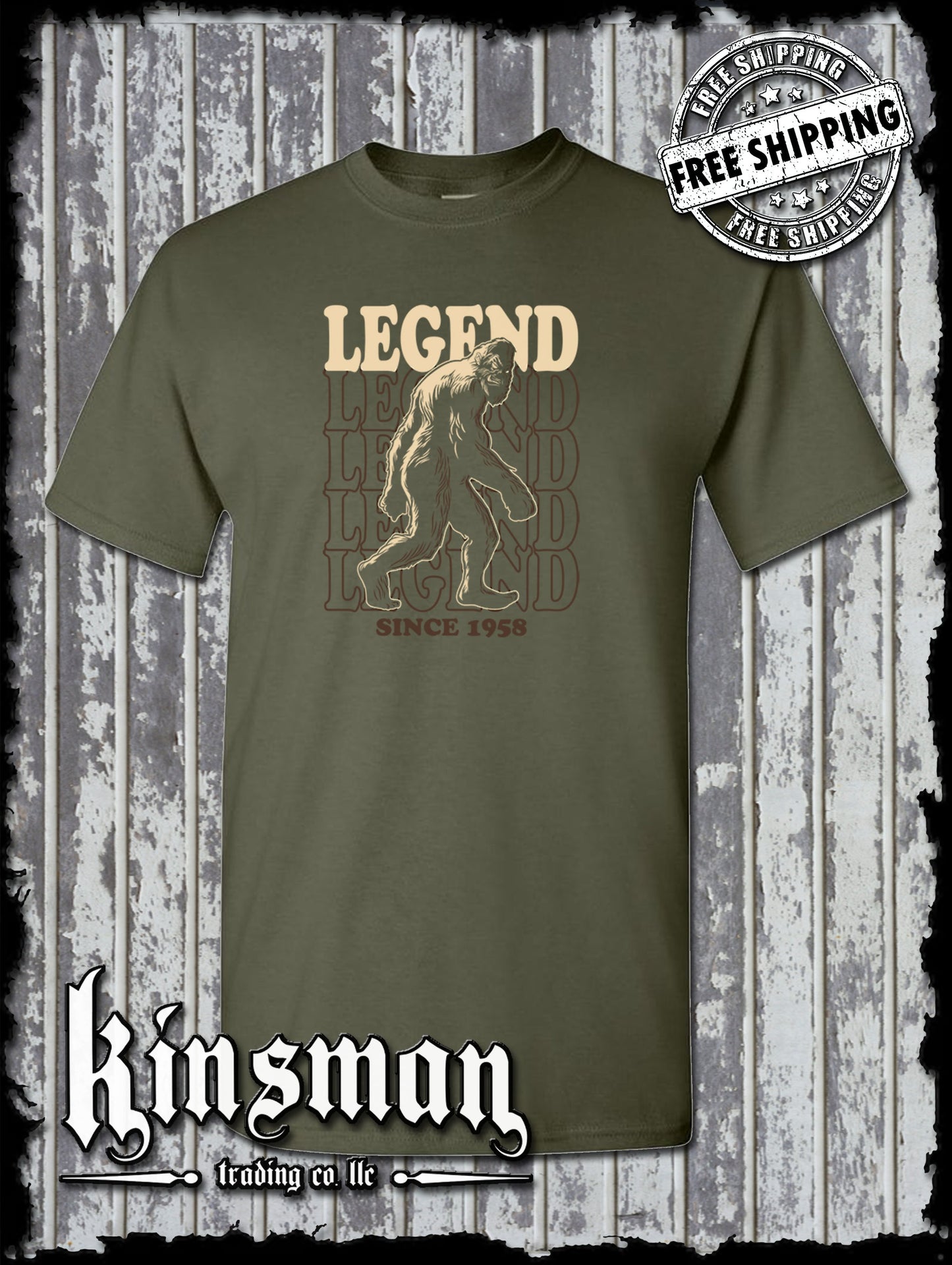 Bigfoot Legend Stacked T-Shirt