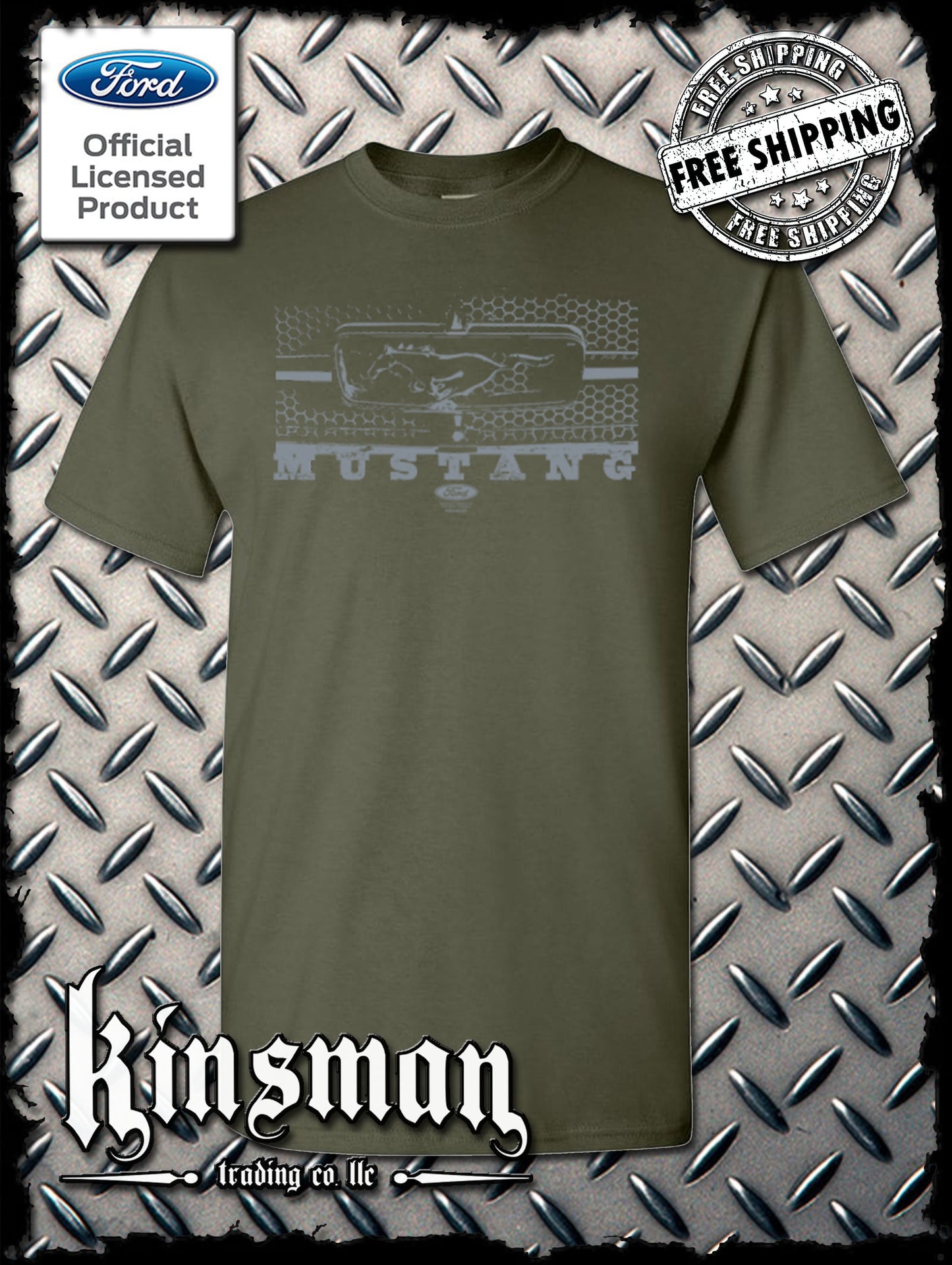 Ford Mustang Honeycomb Grille T-Shirt