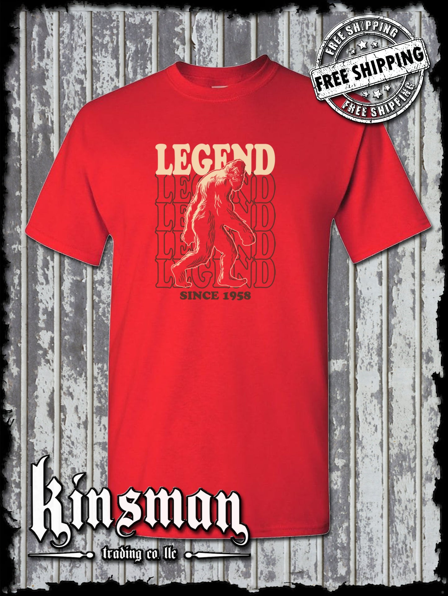 Bigfoot Legend Stacked T-Shirt