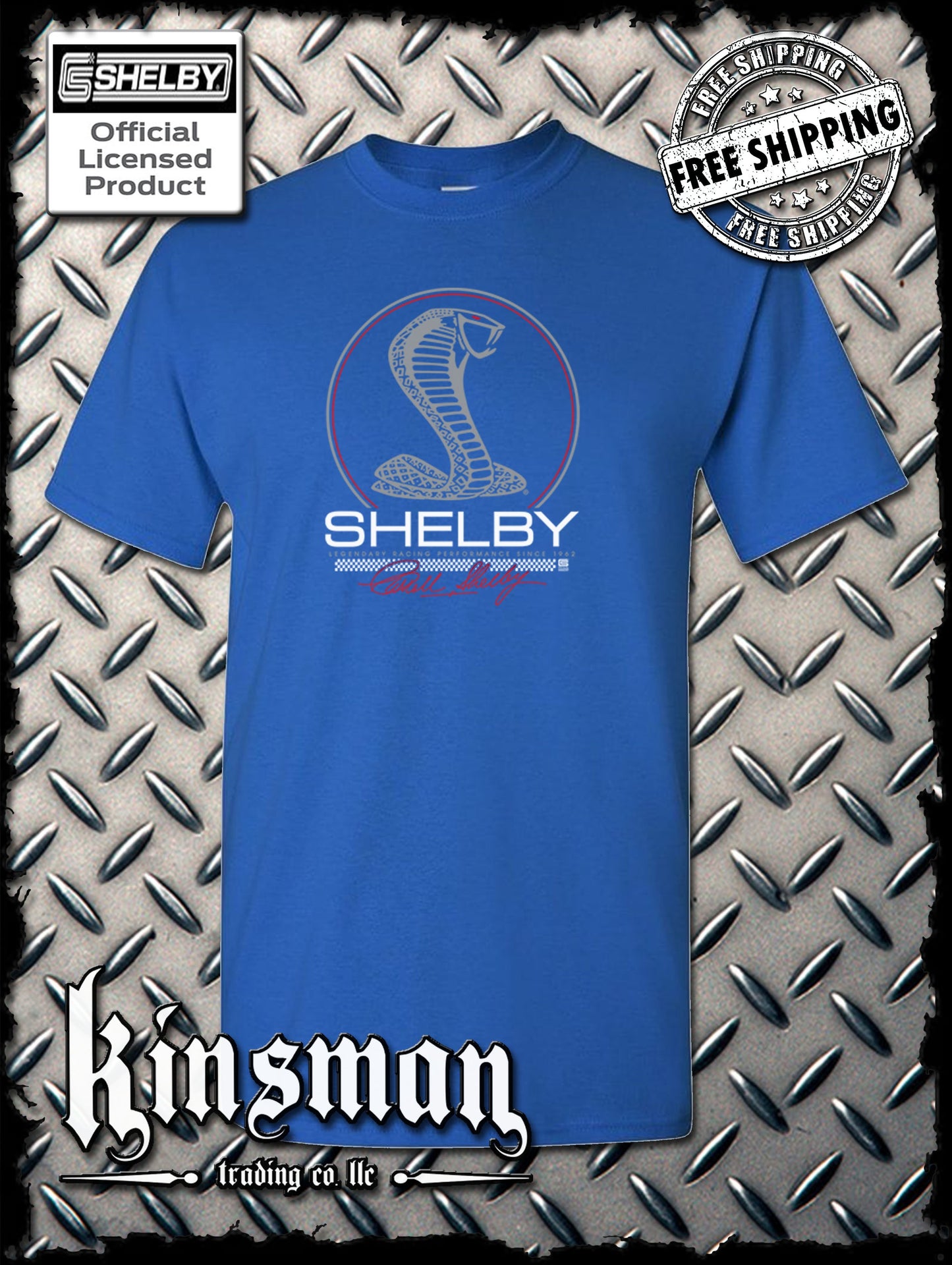 Carroll Shelby Cobra Legendary Racing T-Shirt