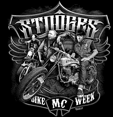 Three Stooges MC Biker Motorcycle Club Hoodie / Official Licensed Product