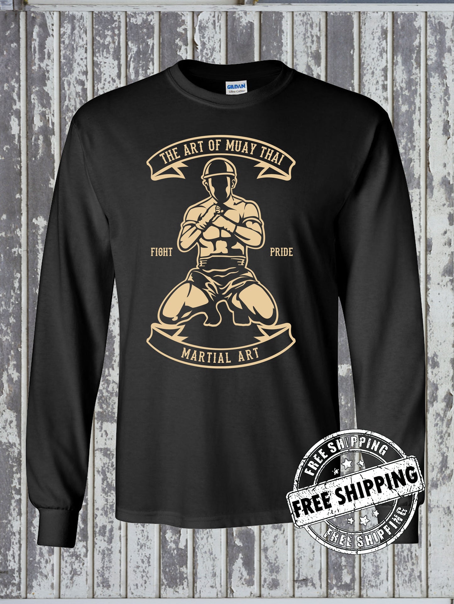 Art of Muay Thai MMA Style Long Sleeve T-Shirt - Mixed Martial Arts Fighting