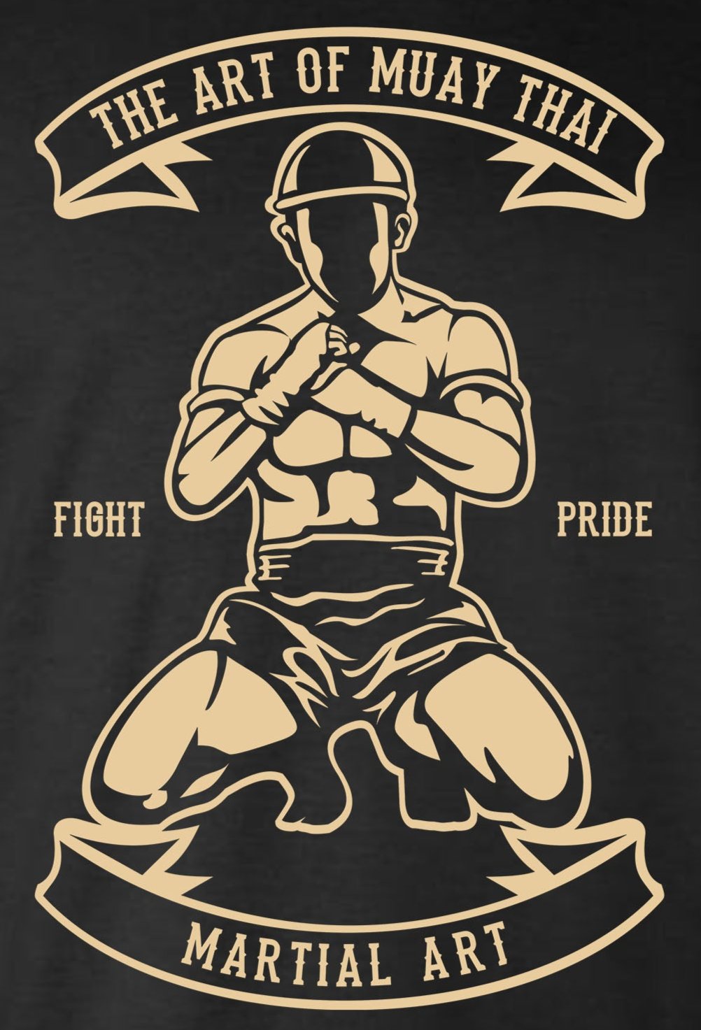 Art of Muay Thai MMA Style T-Shirt -Mixed Martial Arts Fighting Sports Exercise