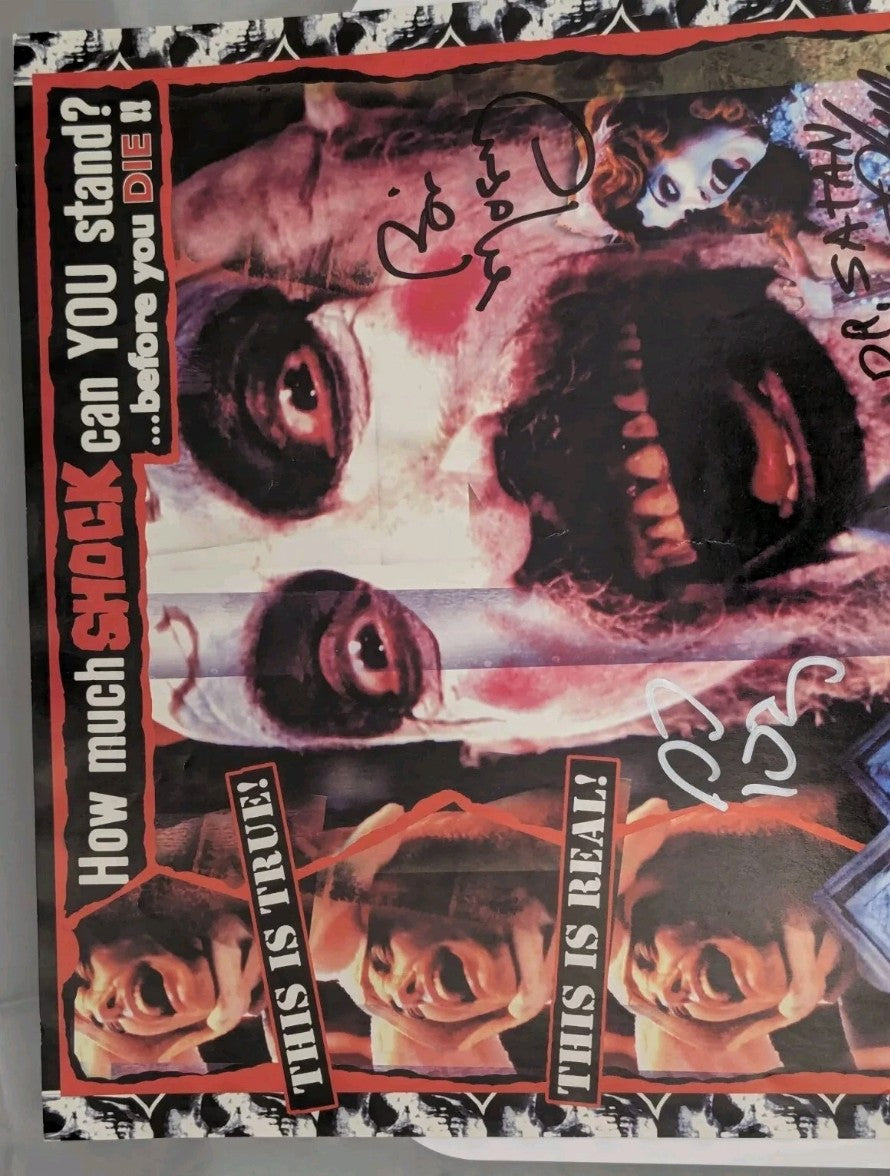 House of 1000 Corpses 11x17 Poster Signed x5 Sid Haig Karen Black Moseley Mukes