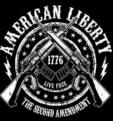 American Liberty 2nd Amendment Tank Top T-Shirt - 1776 Pro-Gun AR-15 Live Free