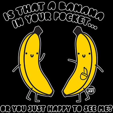 Is That a Banana In Your Pocket? Long Sleeve T-Shirt Todd Goldman Licensed