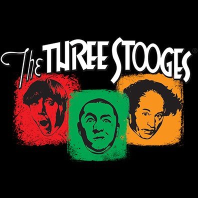 Three Stooges Colorful Logo Long Sleeve T-Shirt
