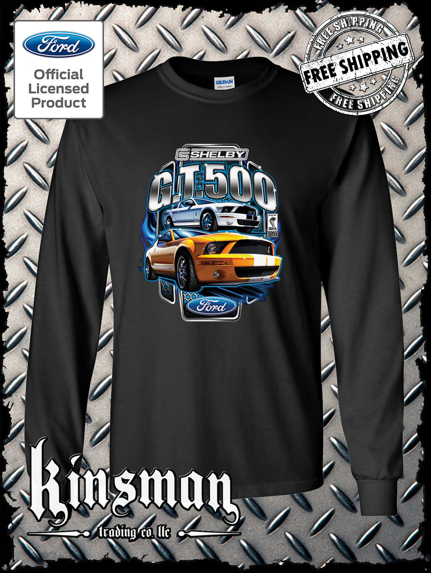 Ford / Shelby GT 500 Long Sleeve T-Shirt - Official Licensed Product