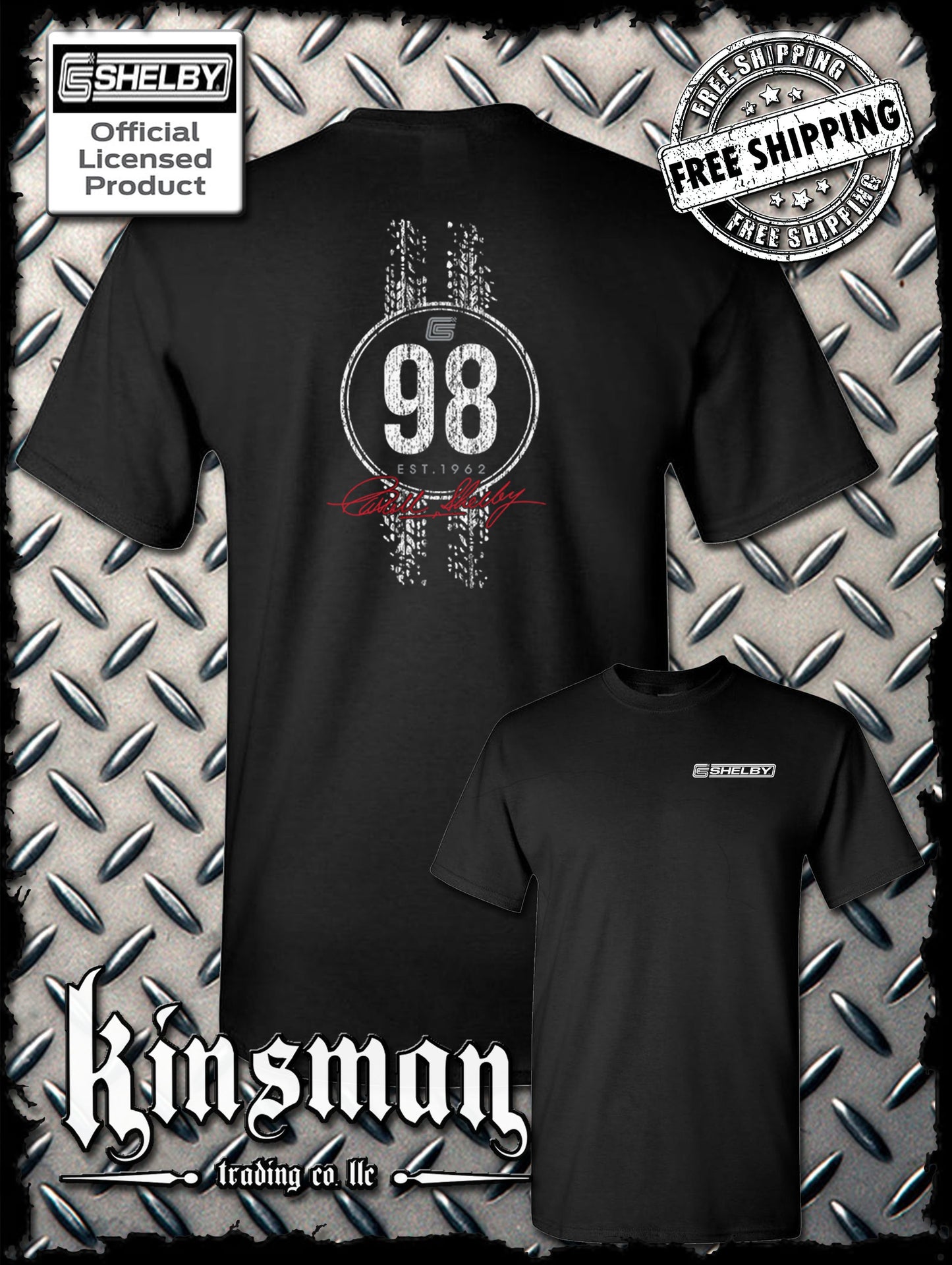 Carroll Shelby 98 2-Sided T-Shirt