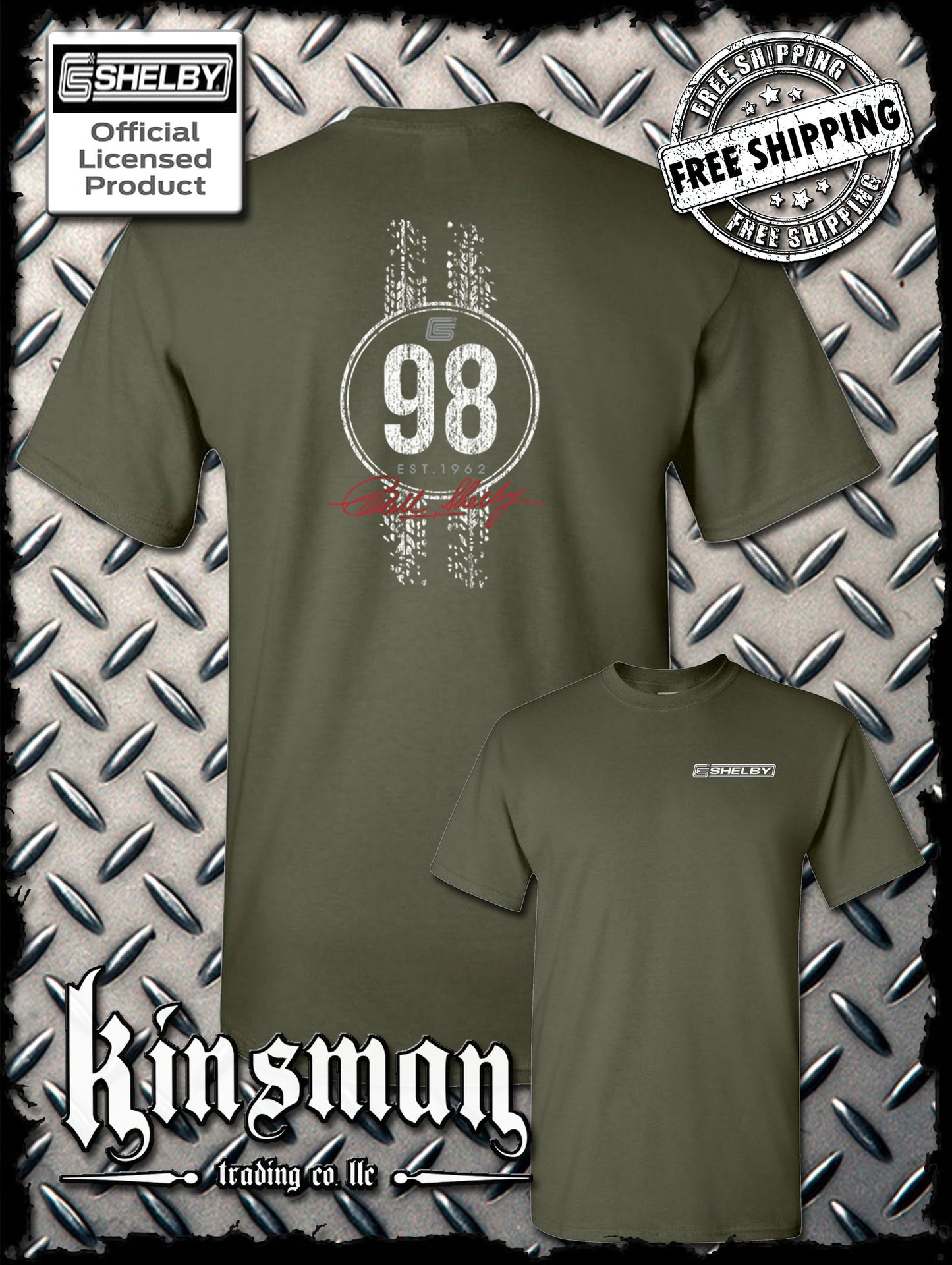 Carroll Shelby 98 2-Sided T-Shirt