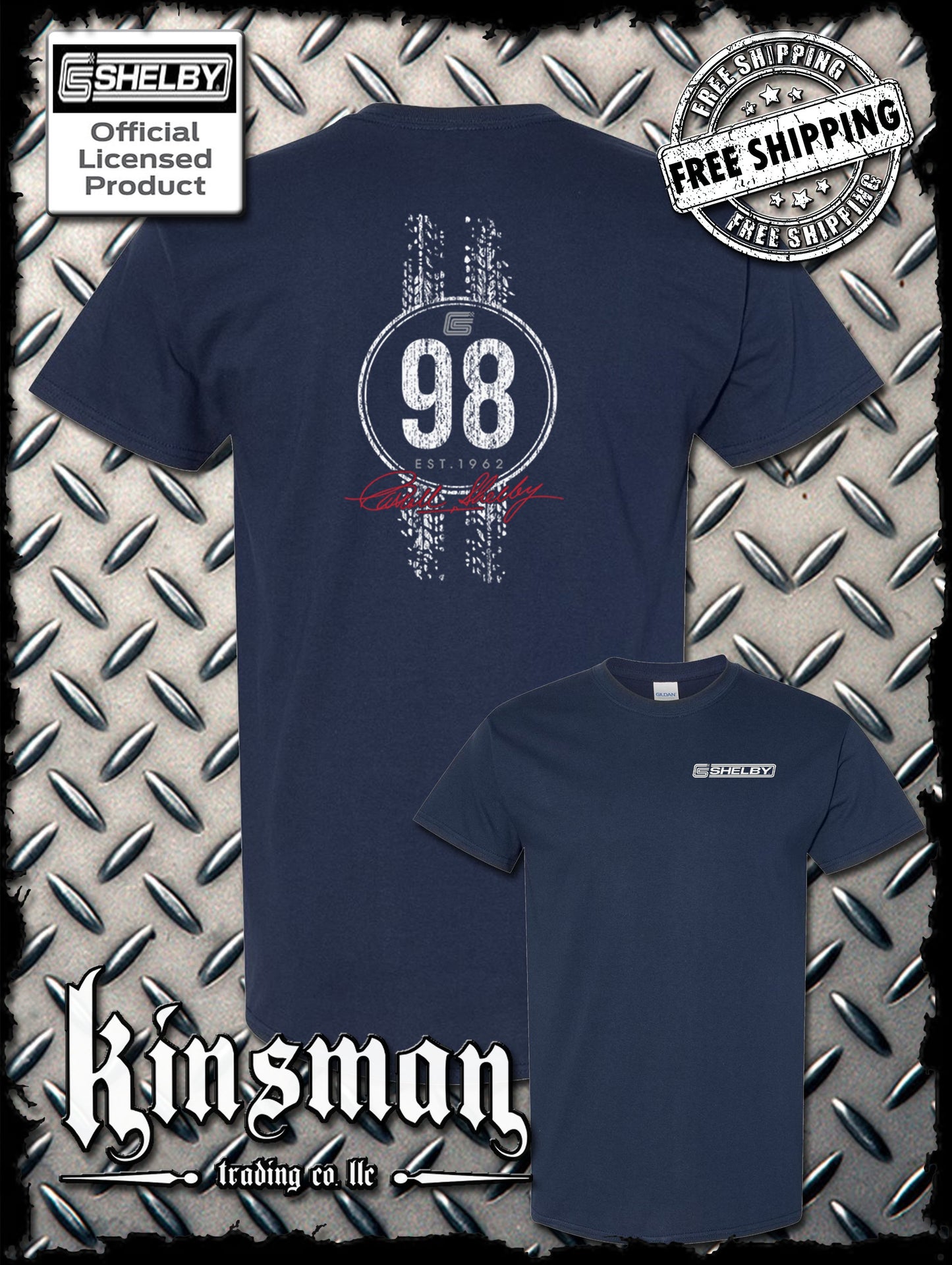 Carroll Shelby 98 2-Sided T-Shirt