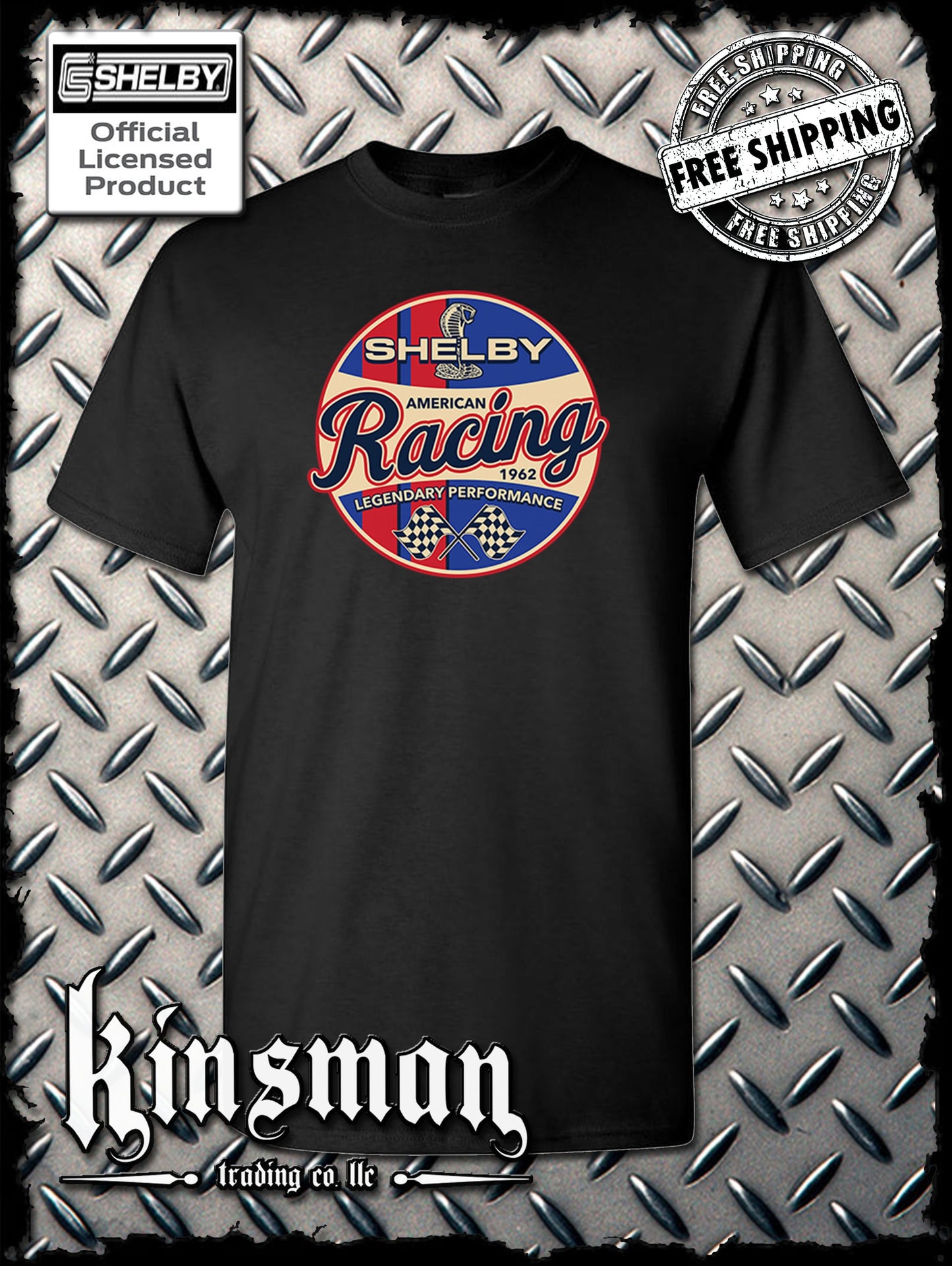 Carroll Shelby Racing Cobra Logo T-Shirt