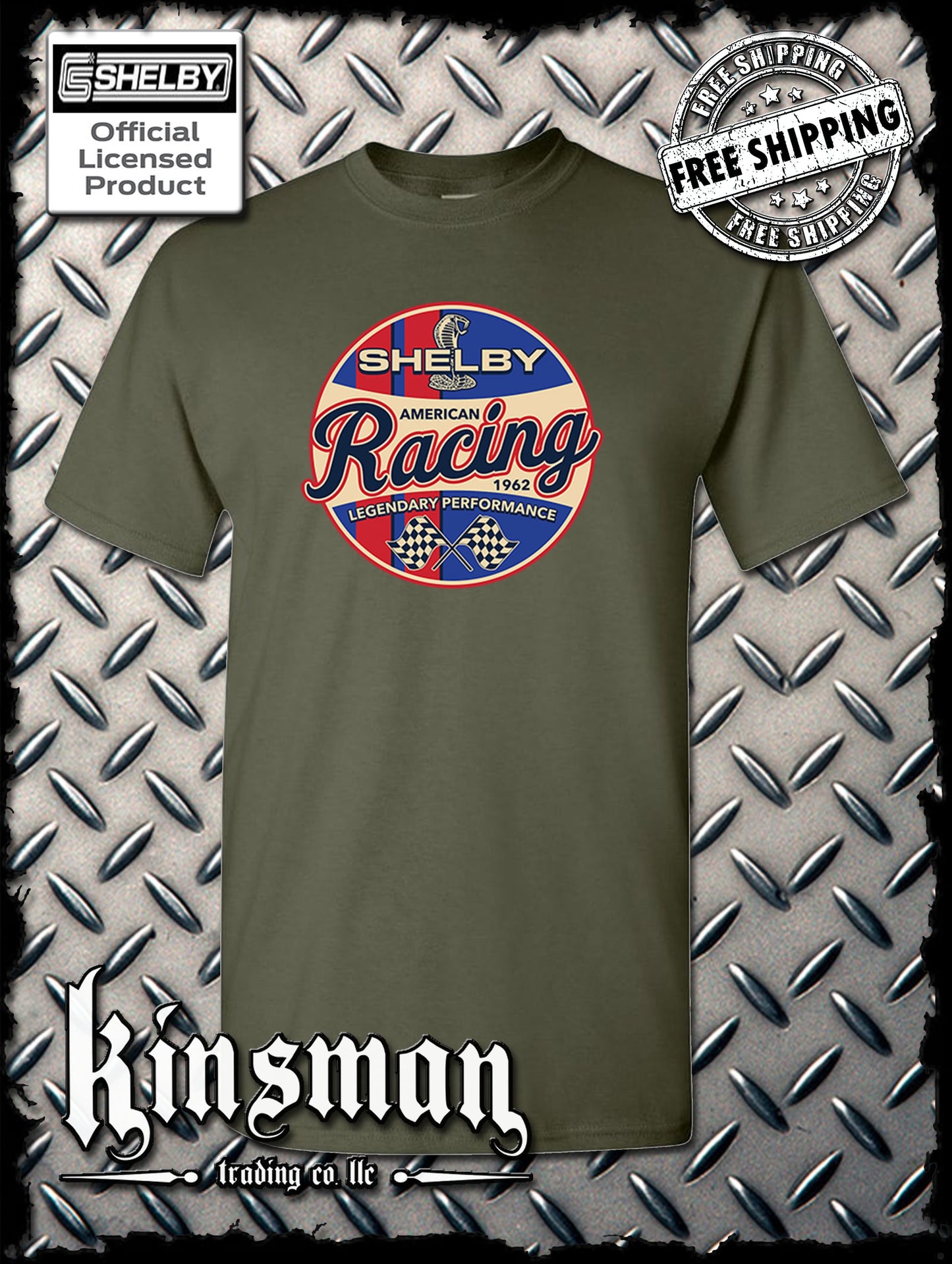 Carroll Shelby Racing Cobra Logo T-Shirt