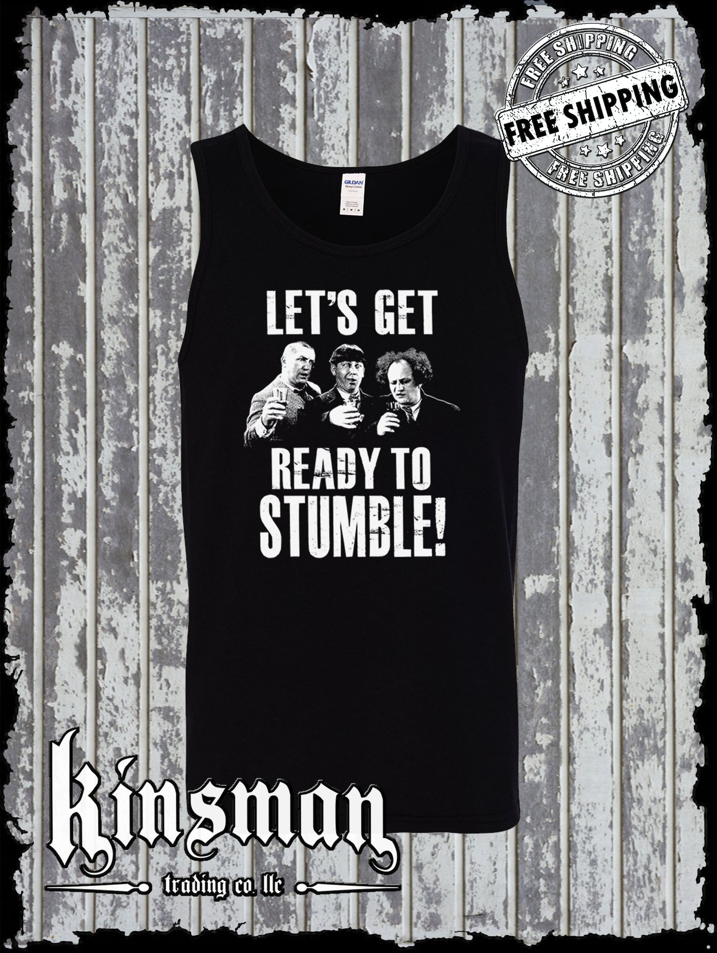 Three Stooges Let's Get Ready To Stumble! Tank Top T-Shirt