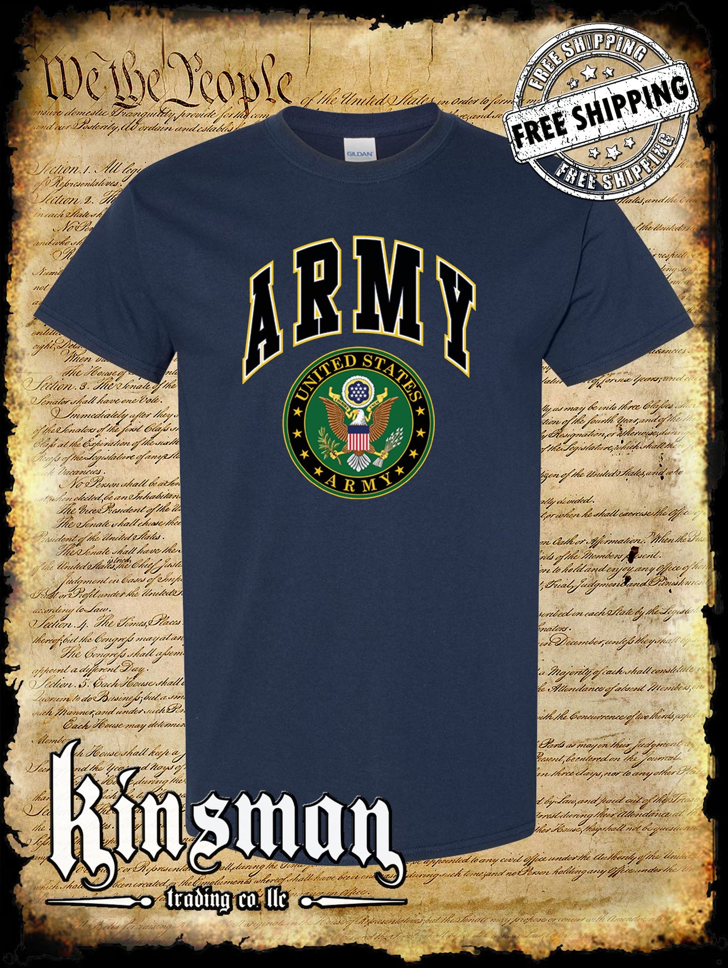 US Army Seal T-Shirt Official Licensed Military United States of America