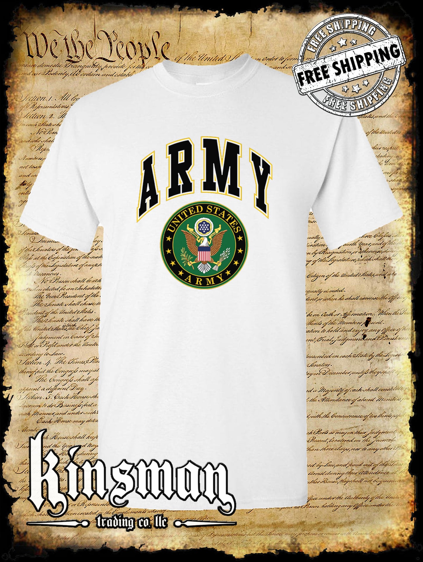US Army Seal T-Shirt Official Licensed Military United States of America