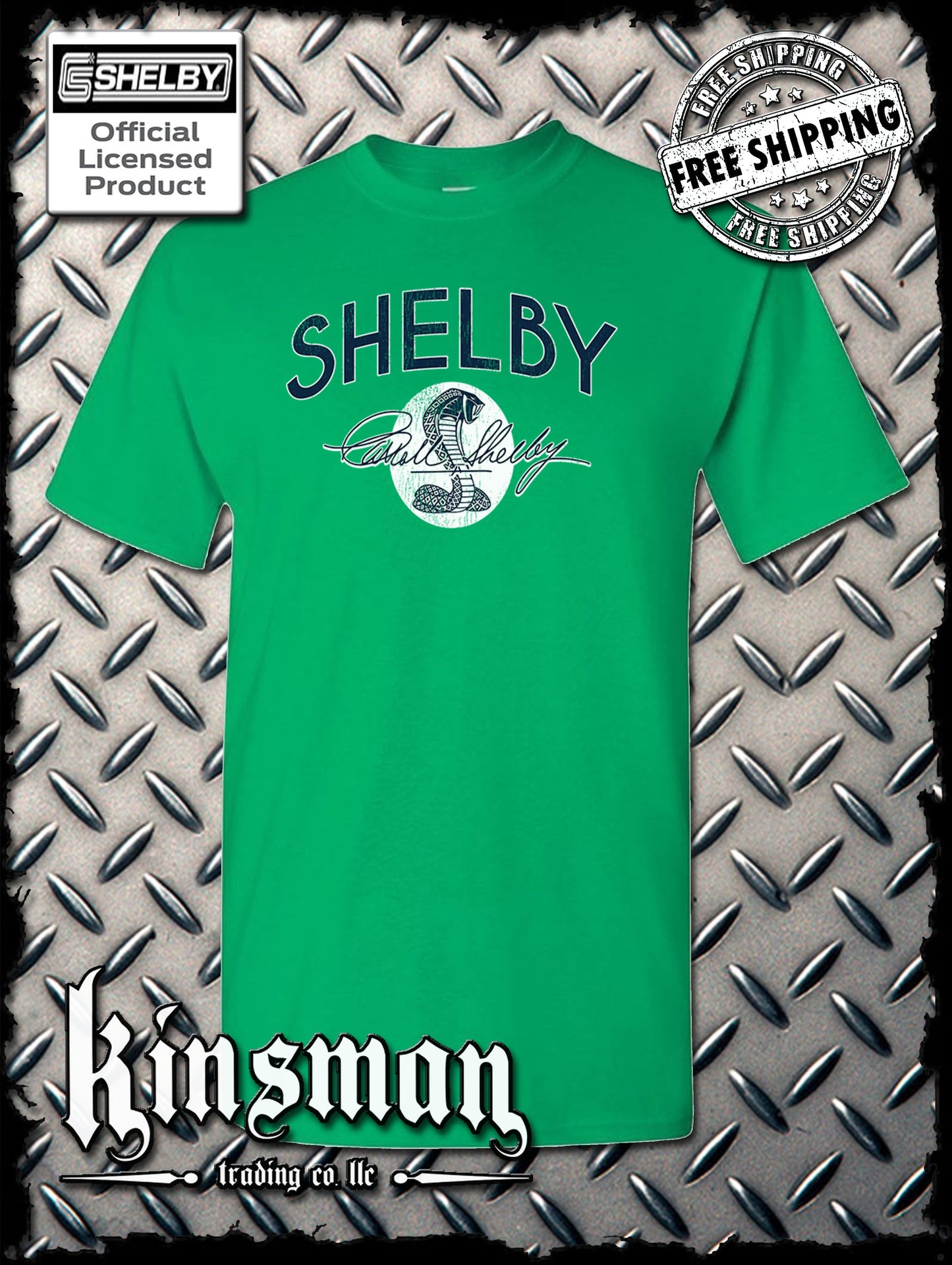 Carroll Shelby Vintage Cobra Logo T-Shirt