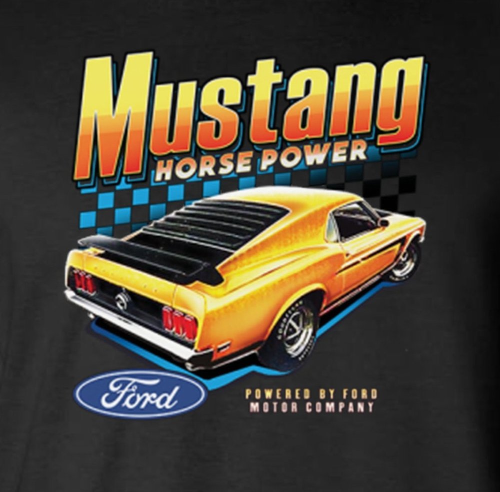 Ford Mustang Horsepower 2-Sided T-Shirt