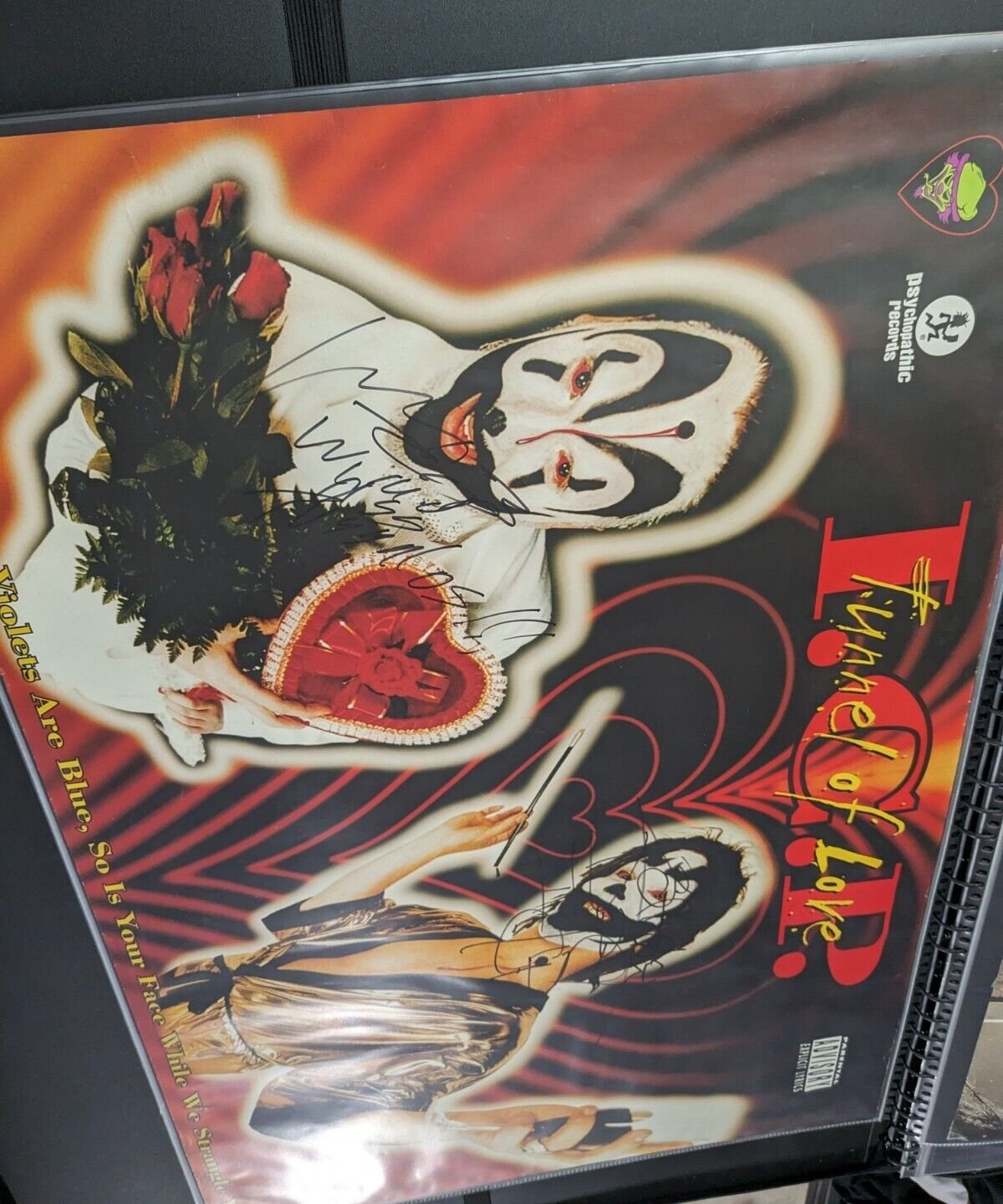 Insane Clown Posse Signed Tunnel Of Love Poster 24x36 ICP