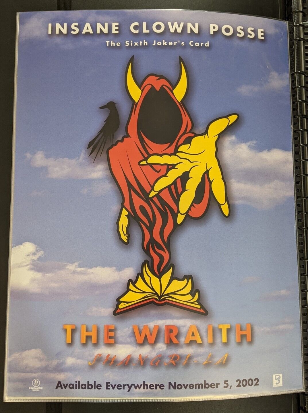 ICP The Wraith Shangri-La 18x24 Promo Poster Insane Clown Posse Detroit Rap 2002