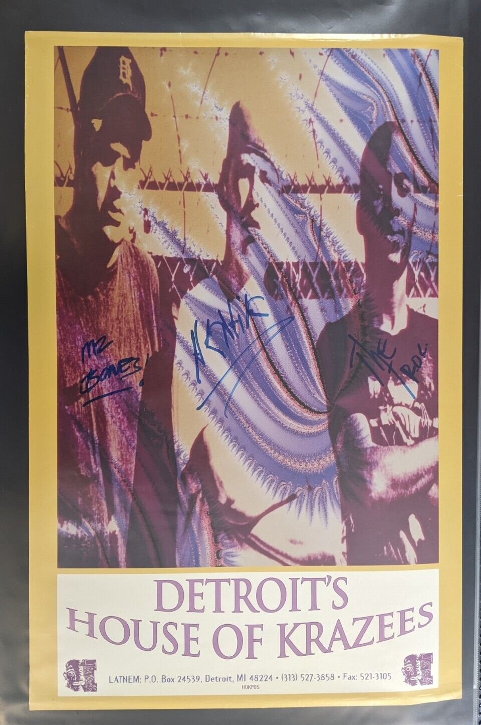 House of Krazees Vintage Poster 24x37 Autographed / Signed Twiztid ICP Detroit