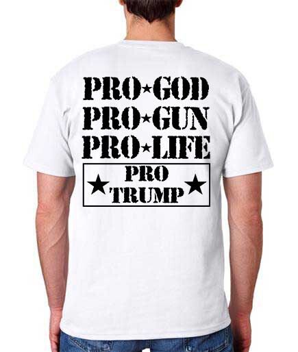 Pro Trump, God, Gun, Life T-Shirt / 2024 President 2nd Amendment Firearm Rights