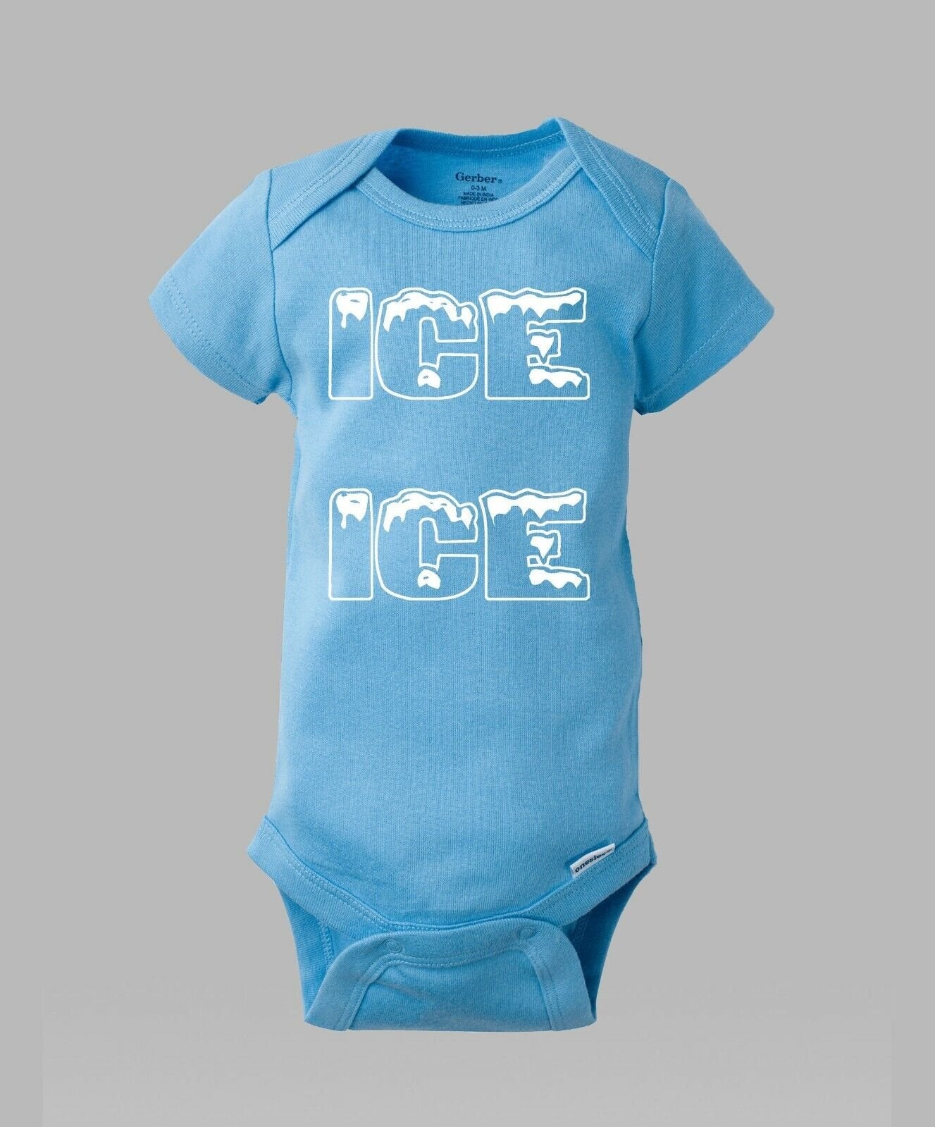 ICE ICE Funny Baby Infant Gerber Onesie / Romper - 90's Hip Hop Rap Shower Gift