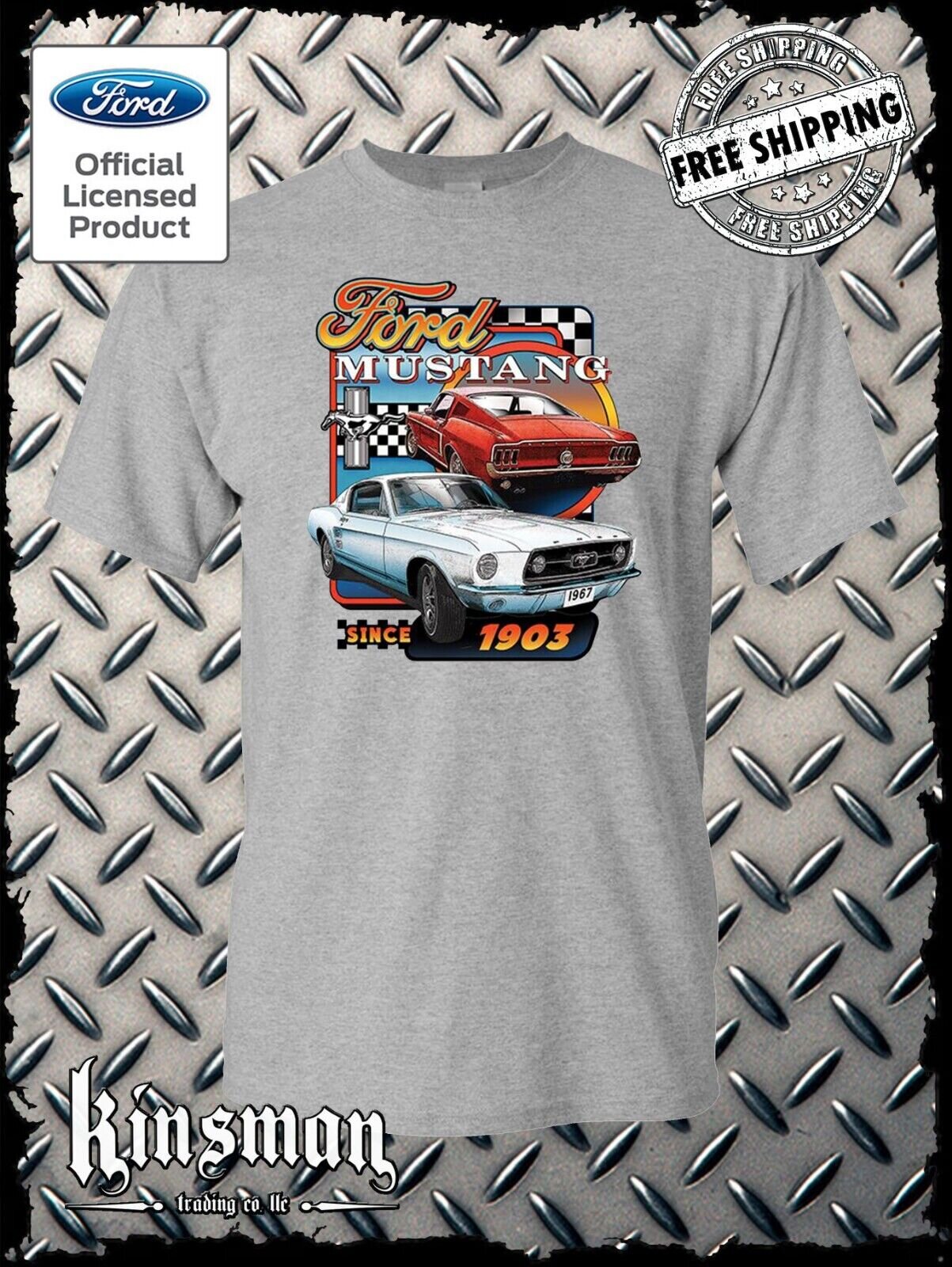 Ford Mustang Since 1903 Retro T-Shirt - Official Licensed Product