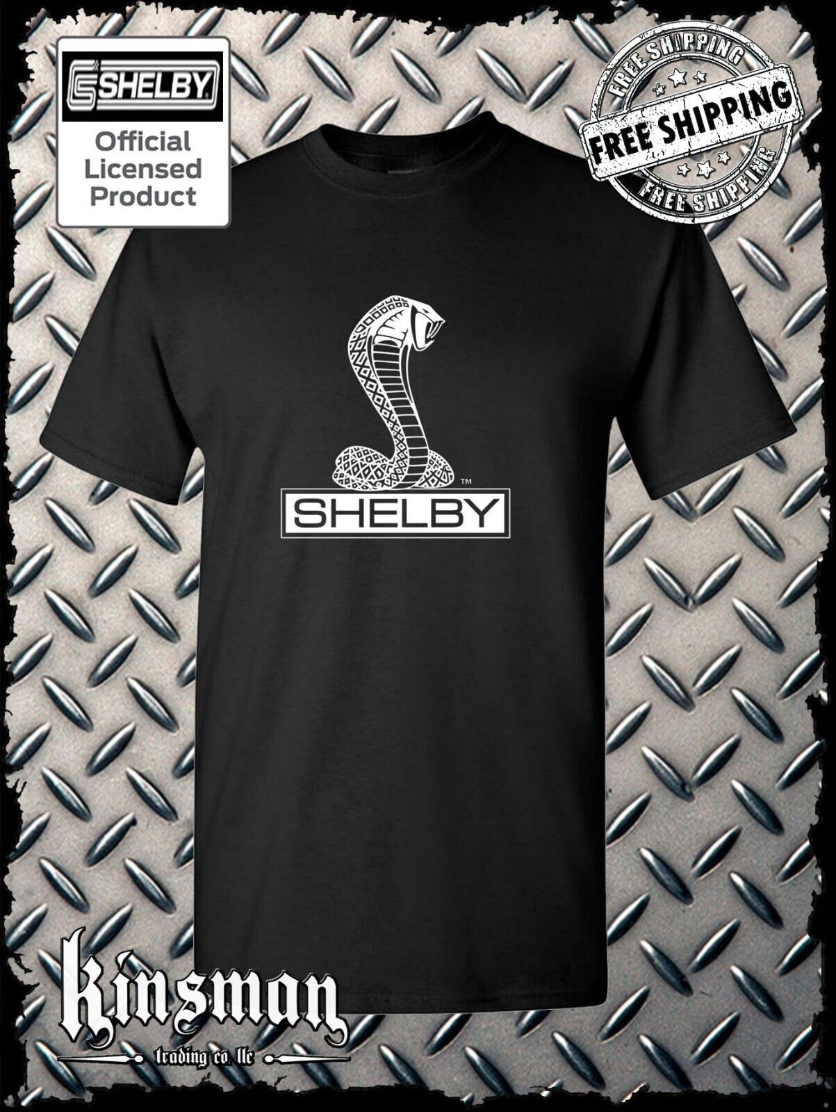 Shelby Cobra T-Shirt Official Licensed Product Ford Mustang GT500 Tee