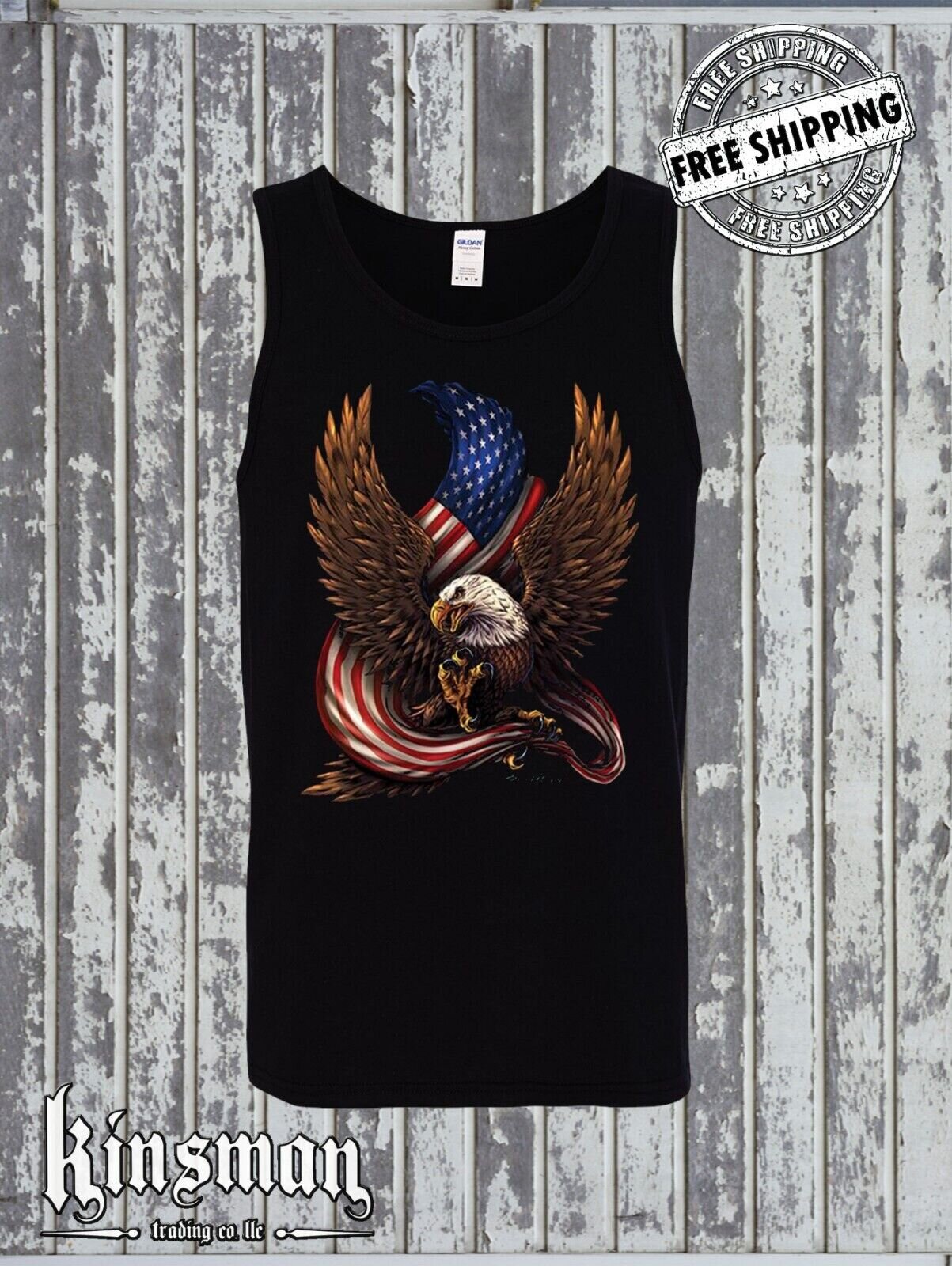 American Flag / Eagle Tank Top T-Shirt