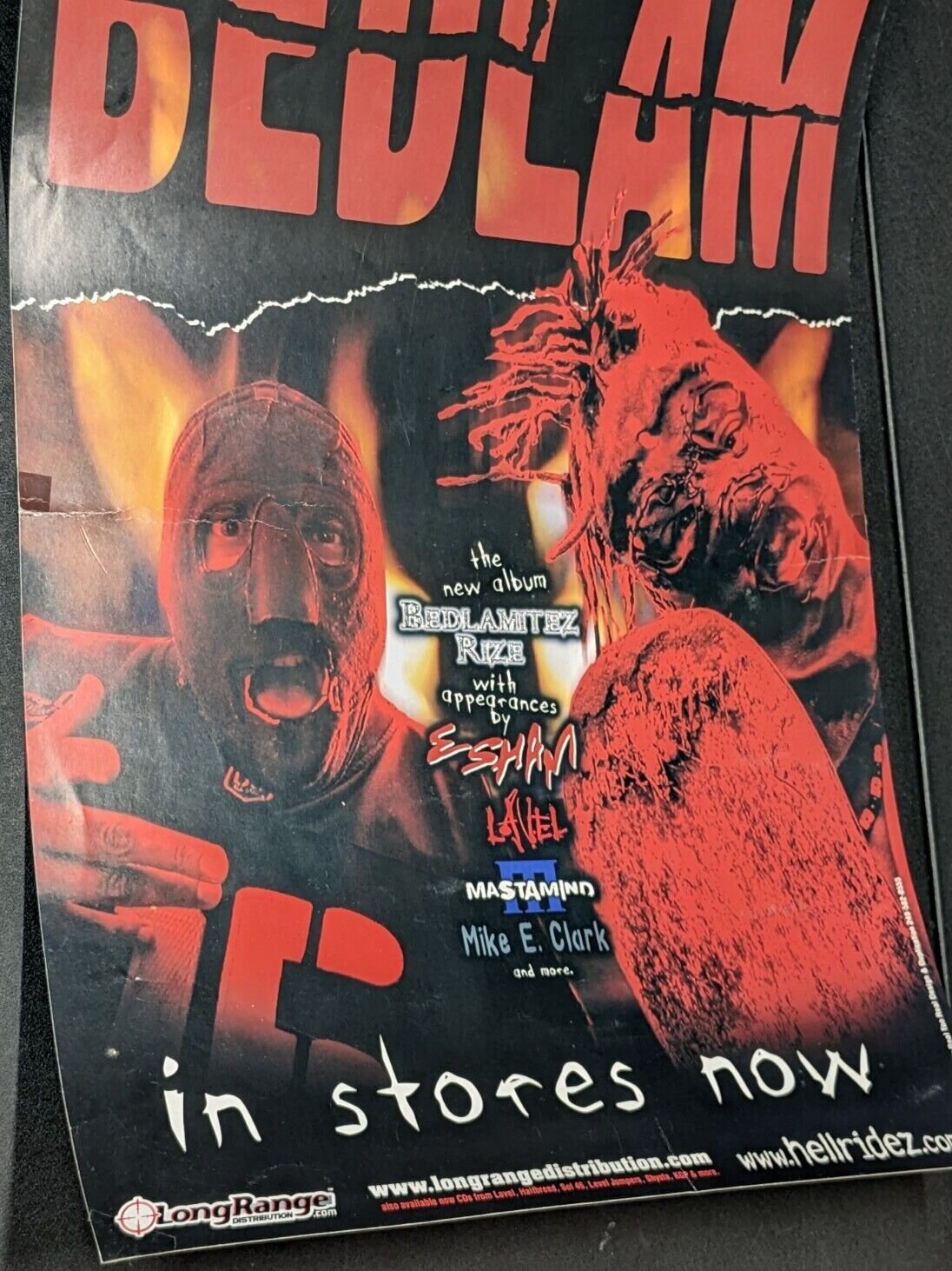 Bedlam Bedlamitez Rise 13x19 Promo Poster Horrorcore ICP KGP Esham Saginaw Rap
