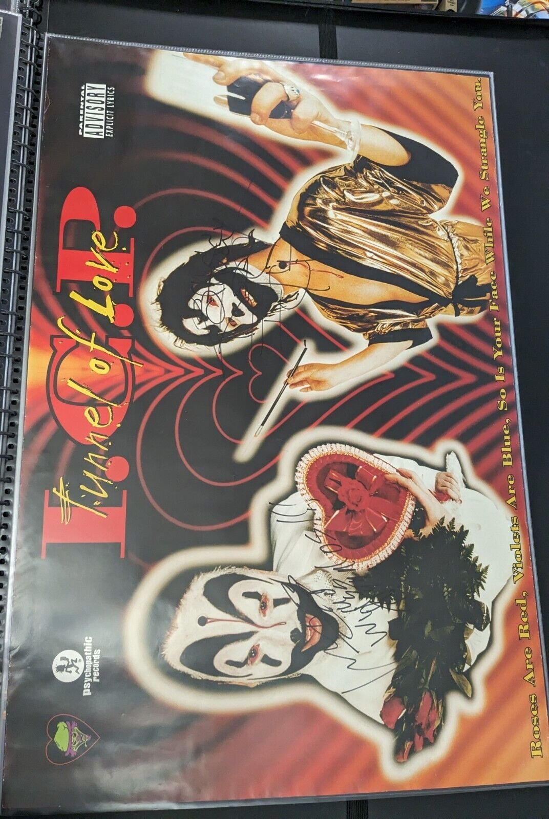 Insane Clown Posse Signed Tunnel Of Love Poster 24x36 ICP