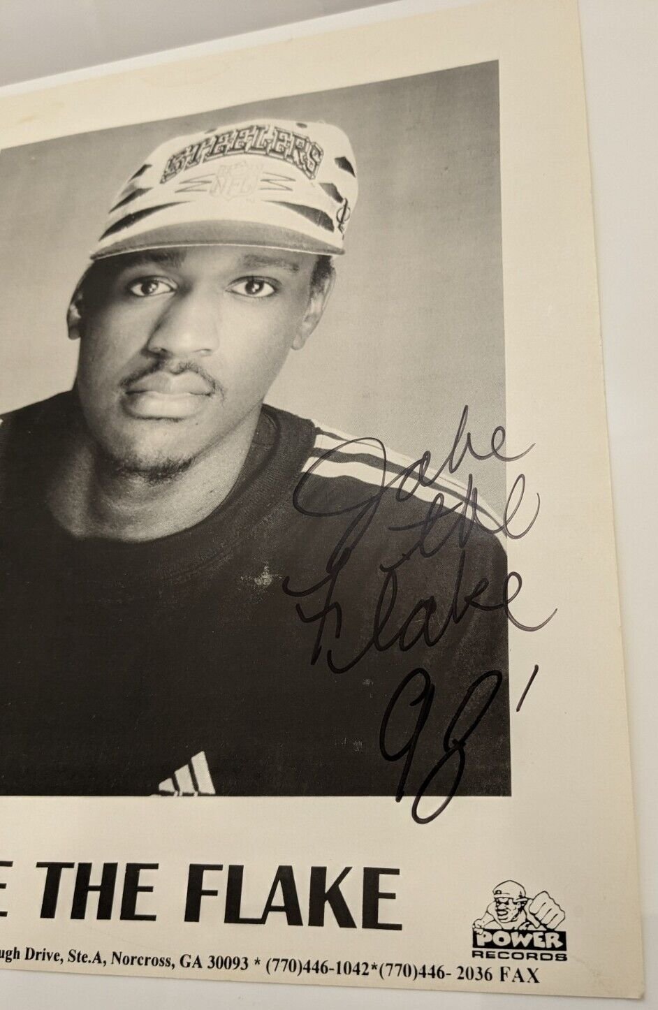 Jake the Flake Signed 8x10 Vintage Promo Photo 1998 Dayton Family Flint Rap