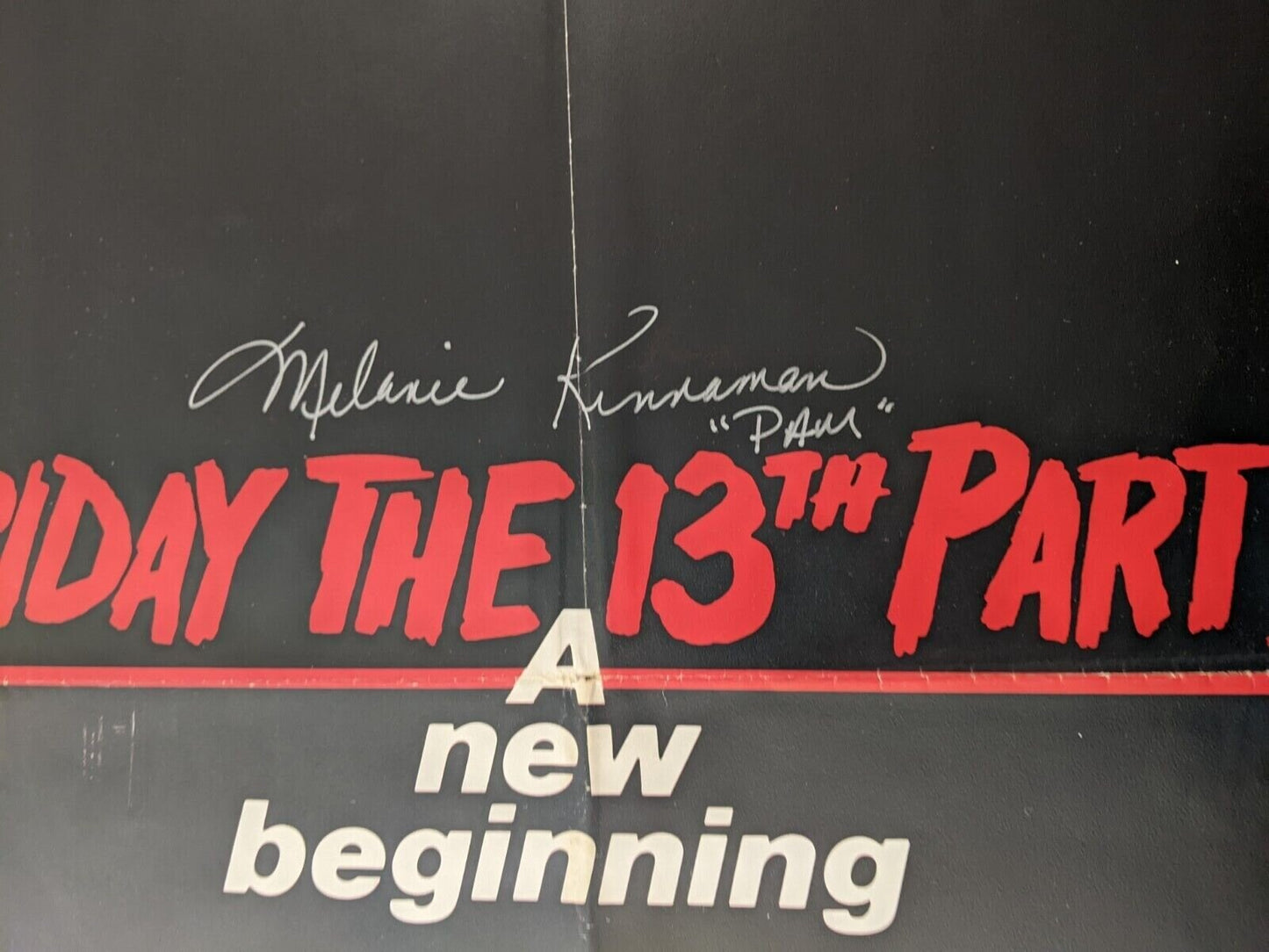 Friday the 13th Part V 27x41 One Sheet Poster Signed by Melanie Kinnaman