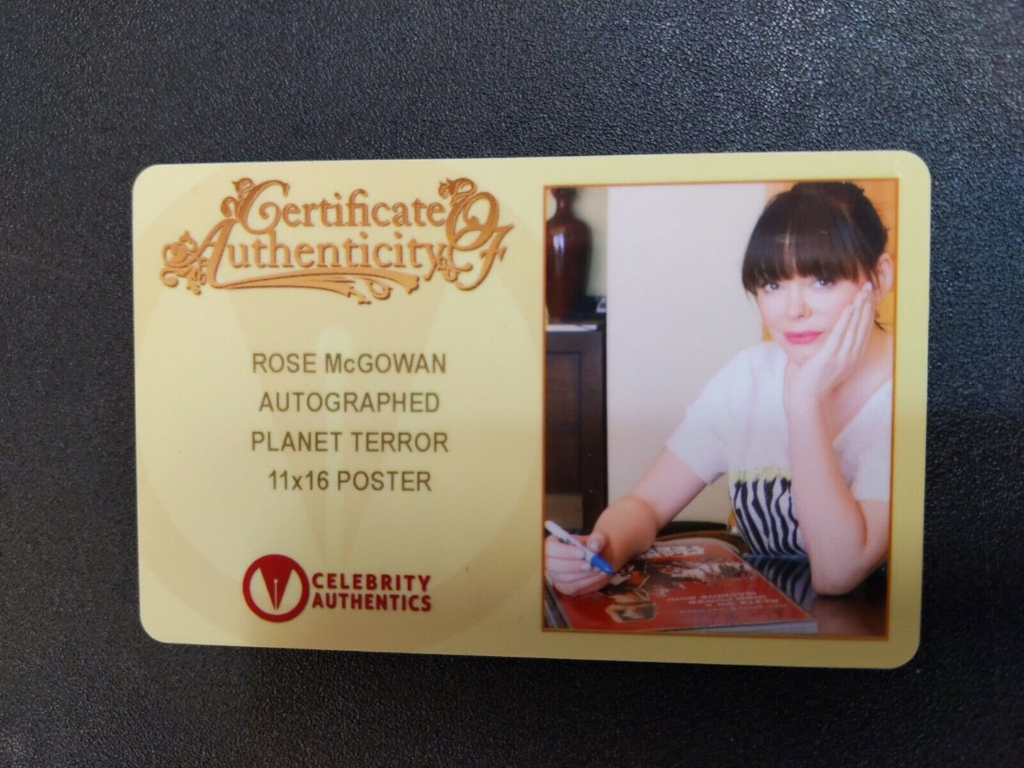 Rose McGowan Signed Planet Terror 11x16 Poster Celebrity Authentics COA