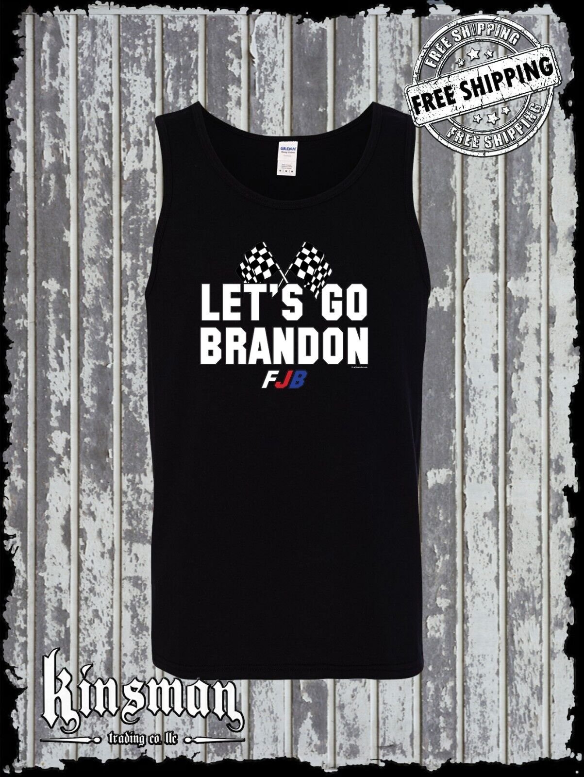 Let's Go Brandon FJB Tank Top T-Shirt Trump 2024 Republican Tee