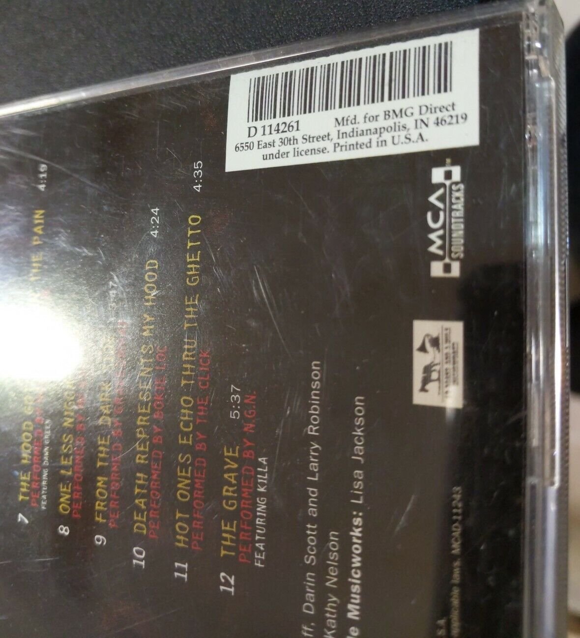 Tales From The Hood Soundtrack CD BMG Horrorcore Gravediggaz Wu Tang Clan ODB