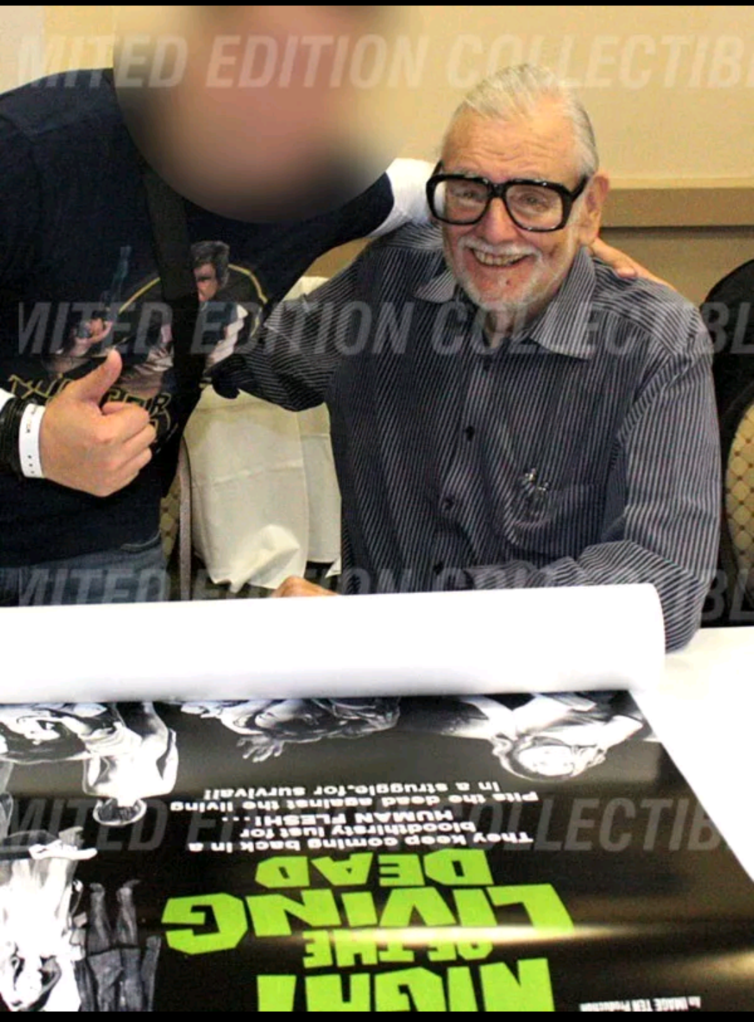George A Romero Signed / Autographed Night Of The Living Dead 27x40 Poster COA